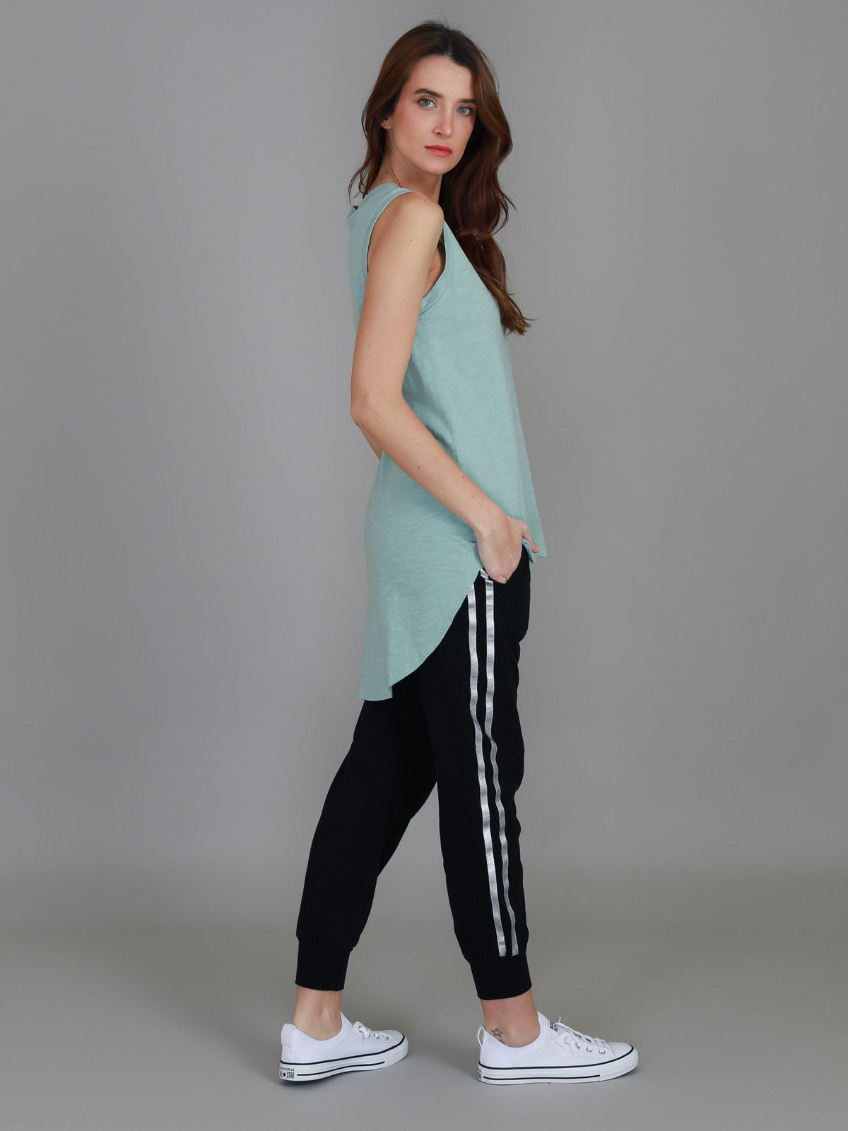 Madison Hi Lo Hem Tank Top (Sale)