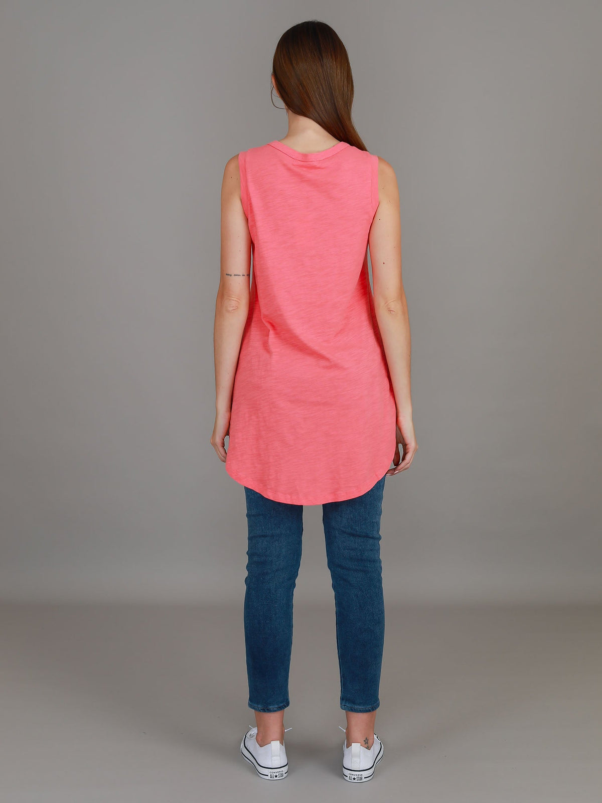 Madison Hi Lo Hem Tank Top (Sale)