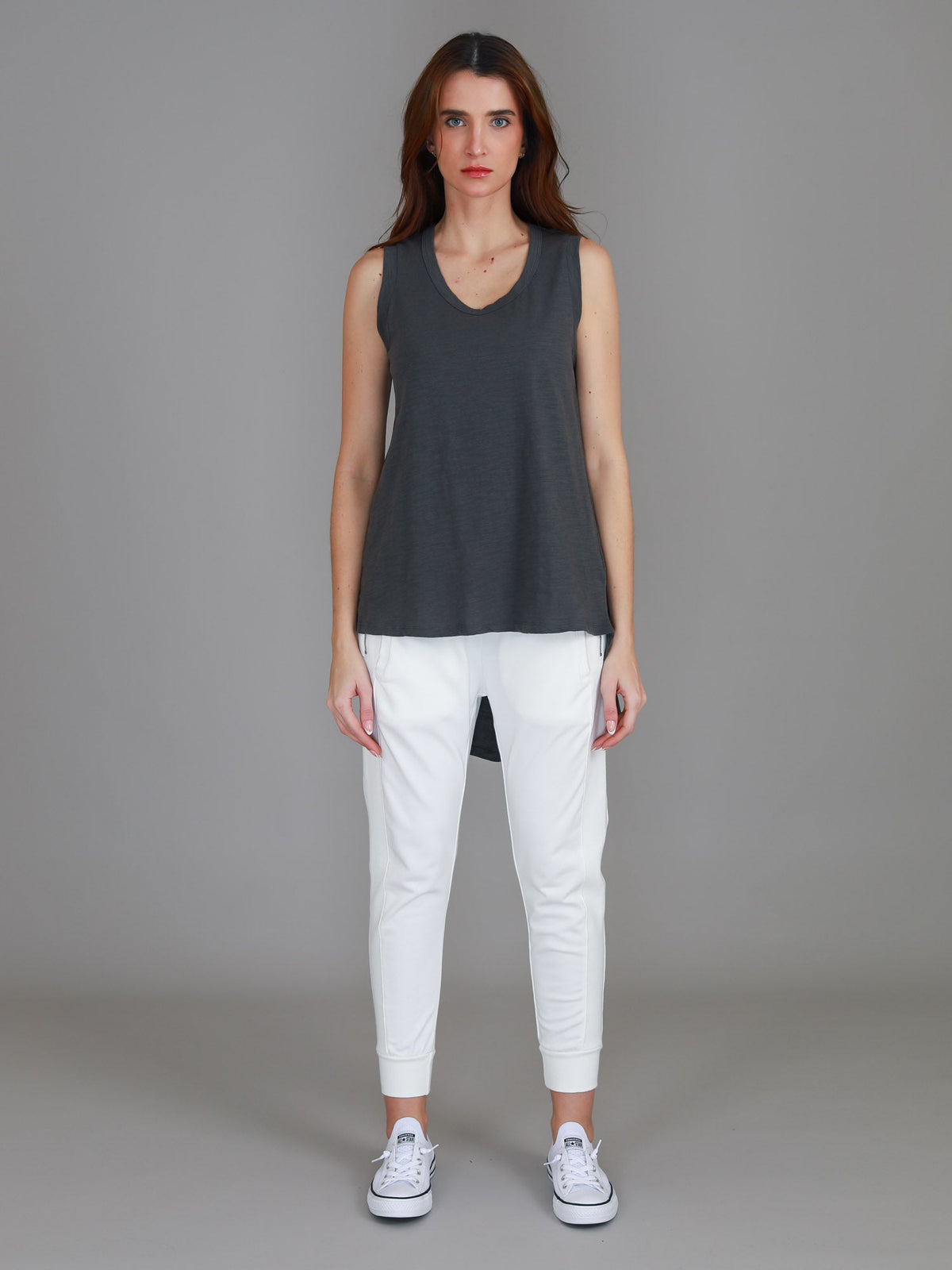 Madison Hi Lo Hem Tank Top (Sale)
