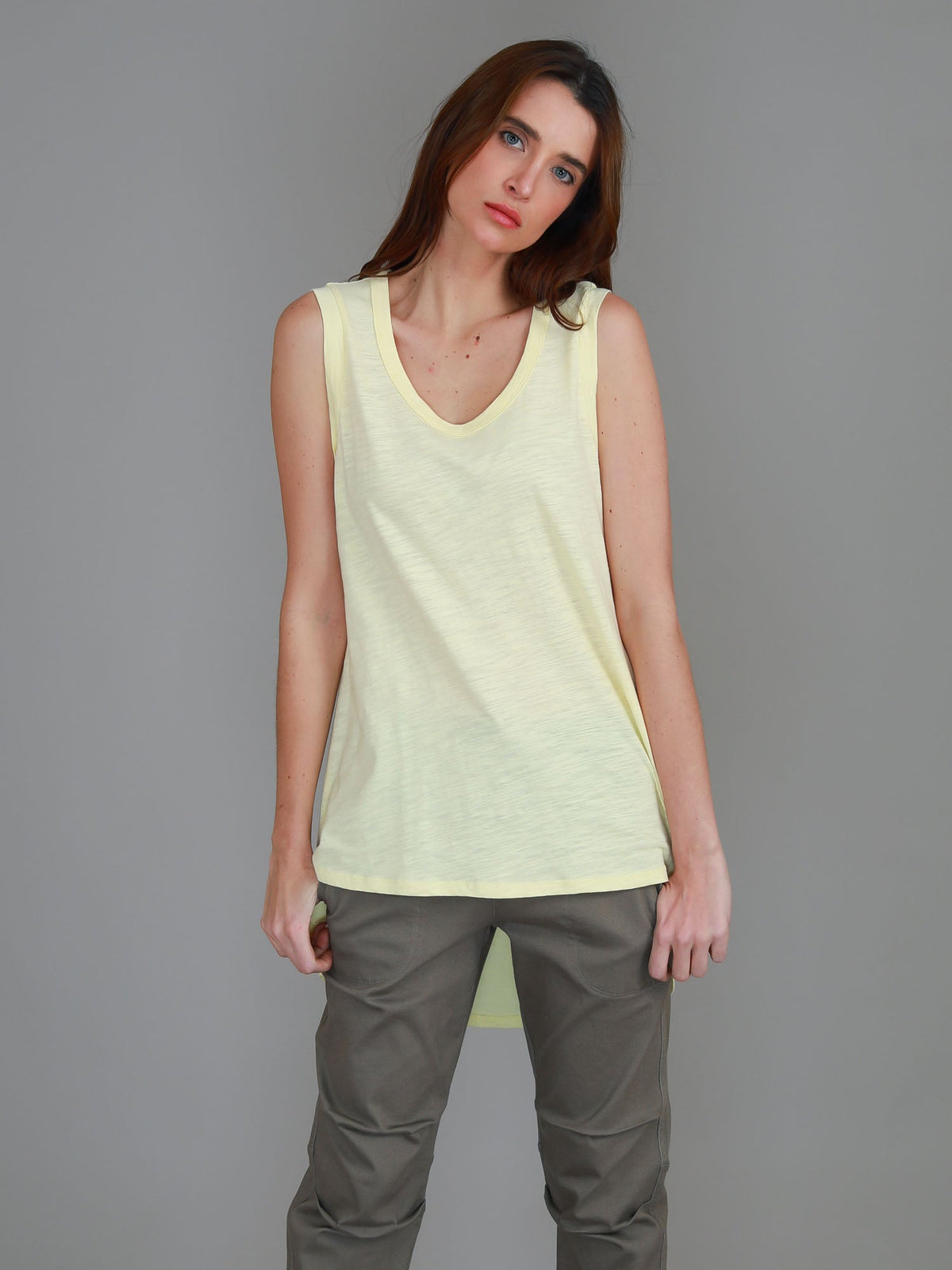 Madison Hi Lo Hem Tank Top (Sale)