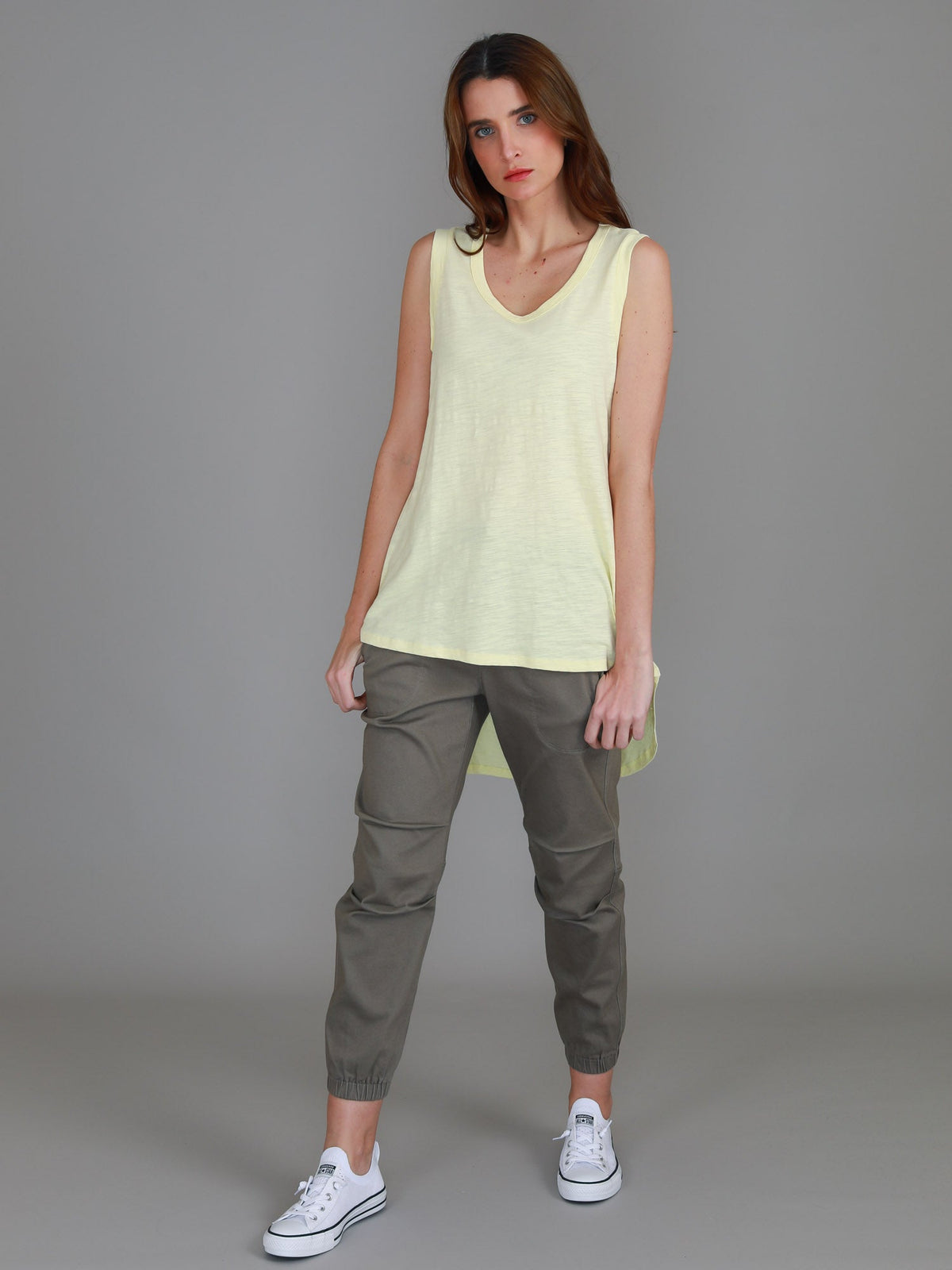 Madison Hi Lo Hem Tank Top (Sale)