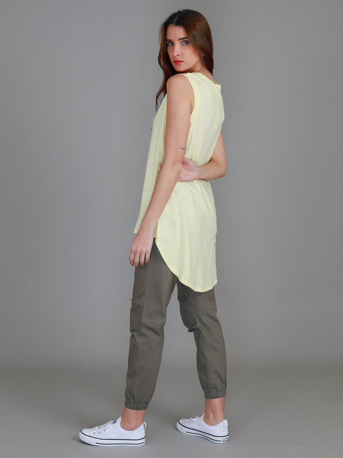 Madison Hi Lo Hem Tank Top (Sale)
