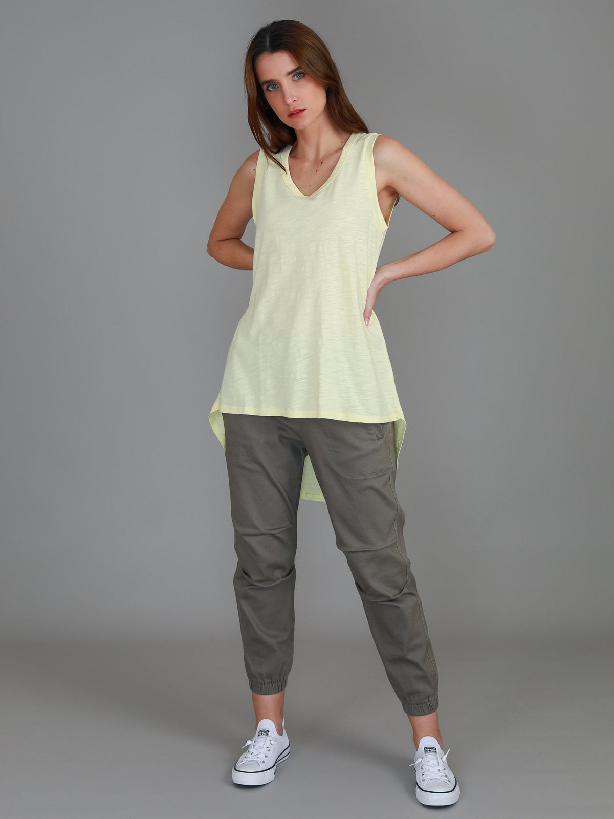 Madison Hi Lo Hem Tank Top (Sale)