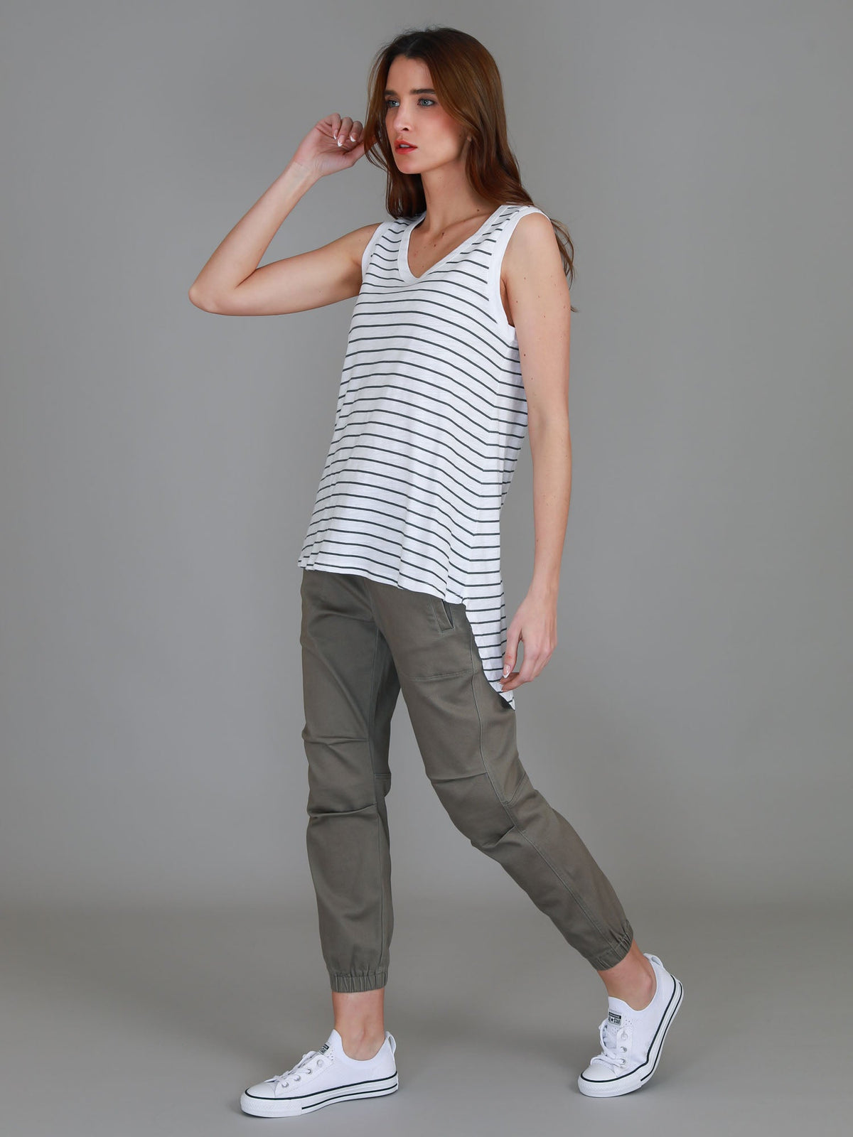 Madison Hi Lo Hem Tank Top (Sale)