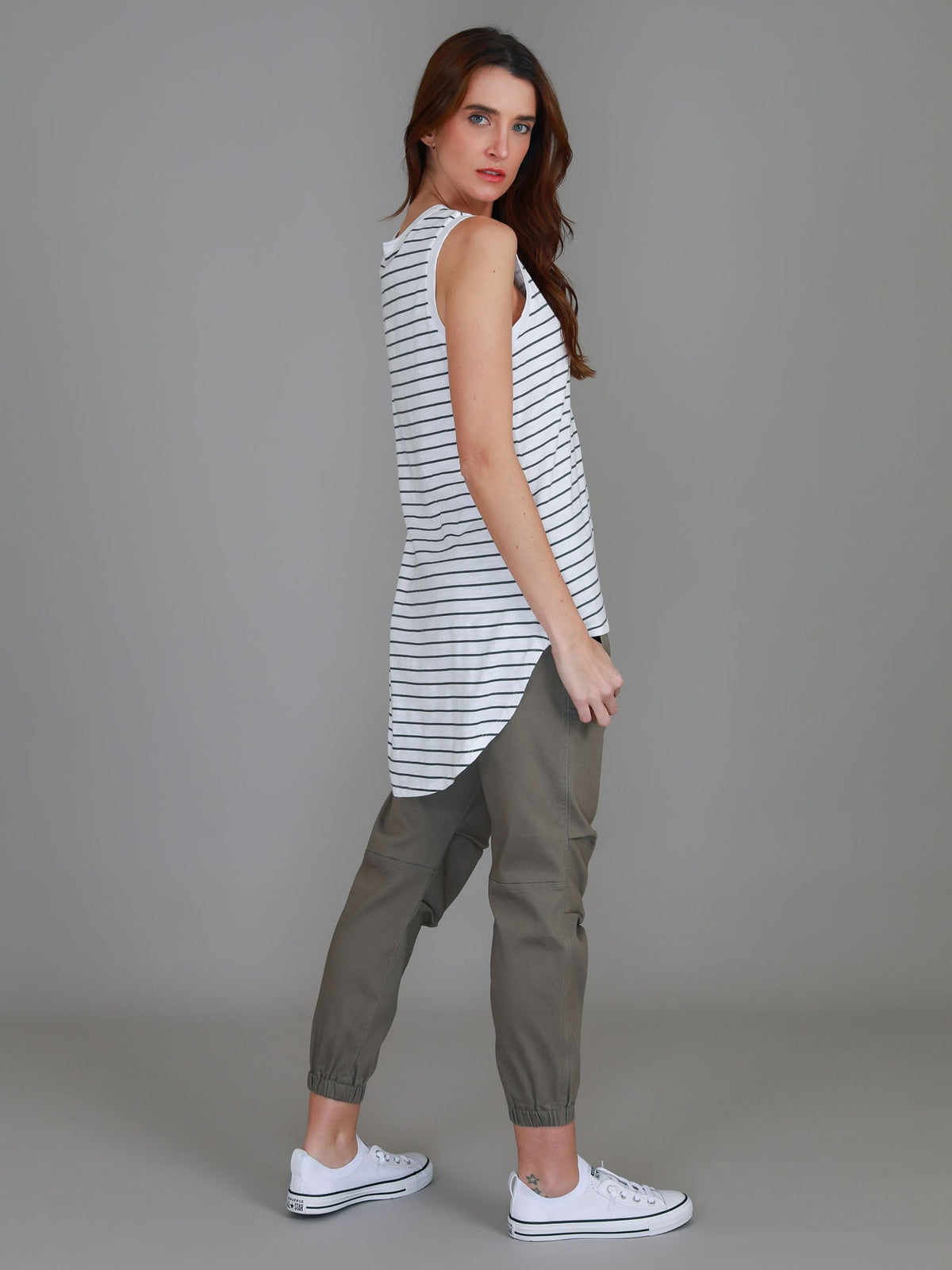 Madison Hi Lo Hem Tank Top (Sale)