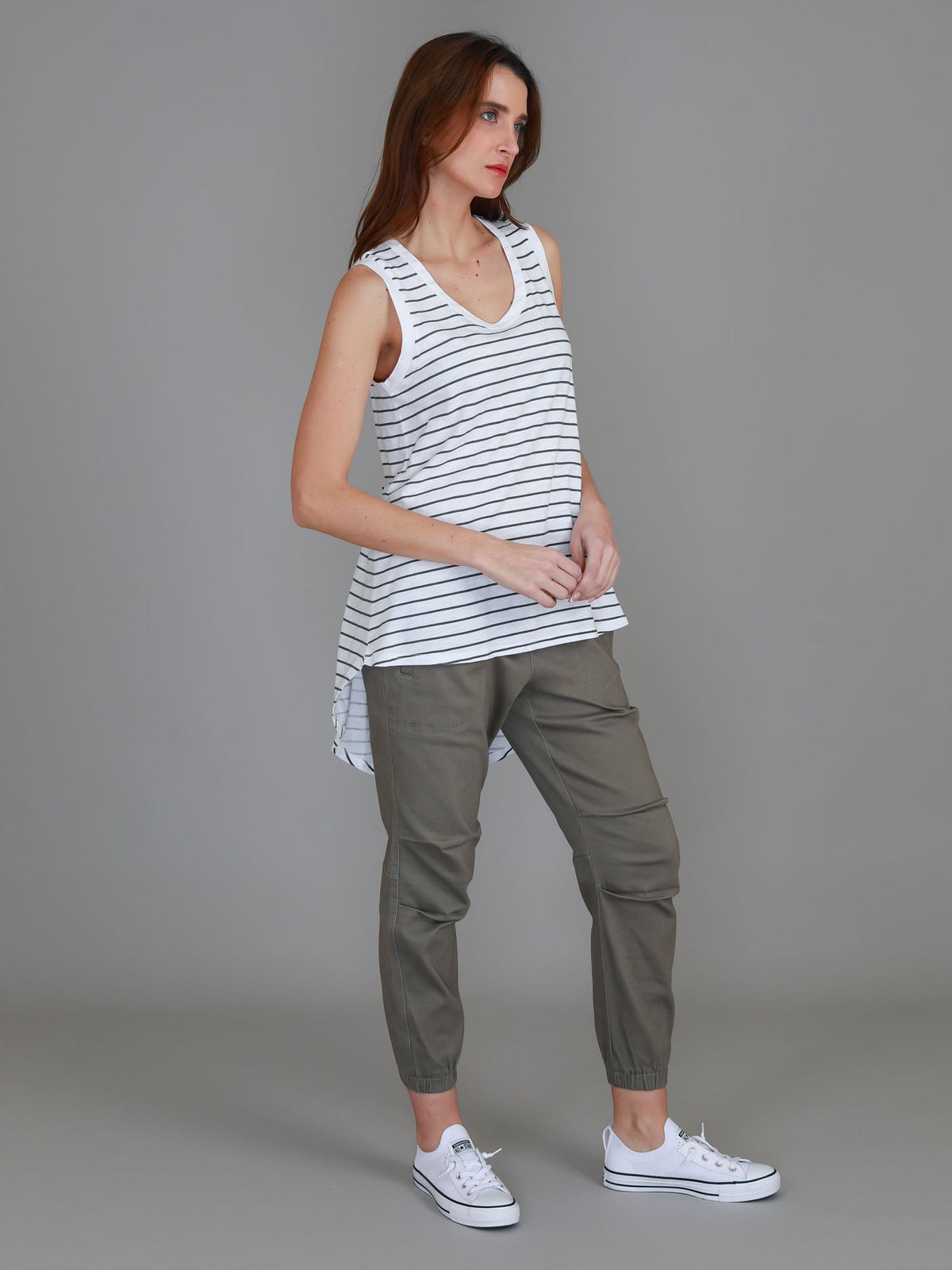Madison Hi Lo Hem Tank Top (Sale)