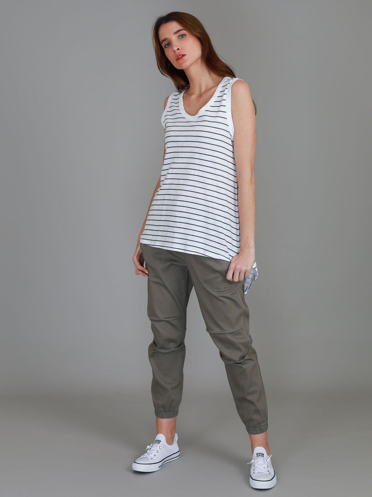 Madison Hi Lo Hem Tank Top (Sale)