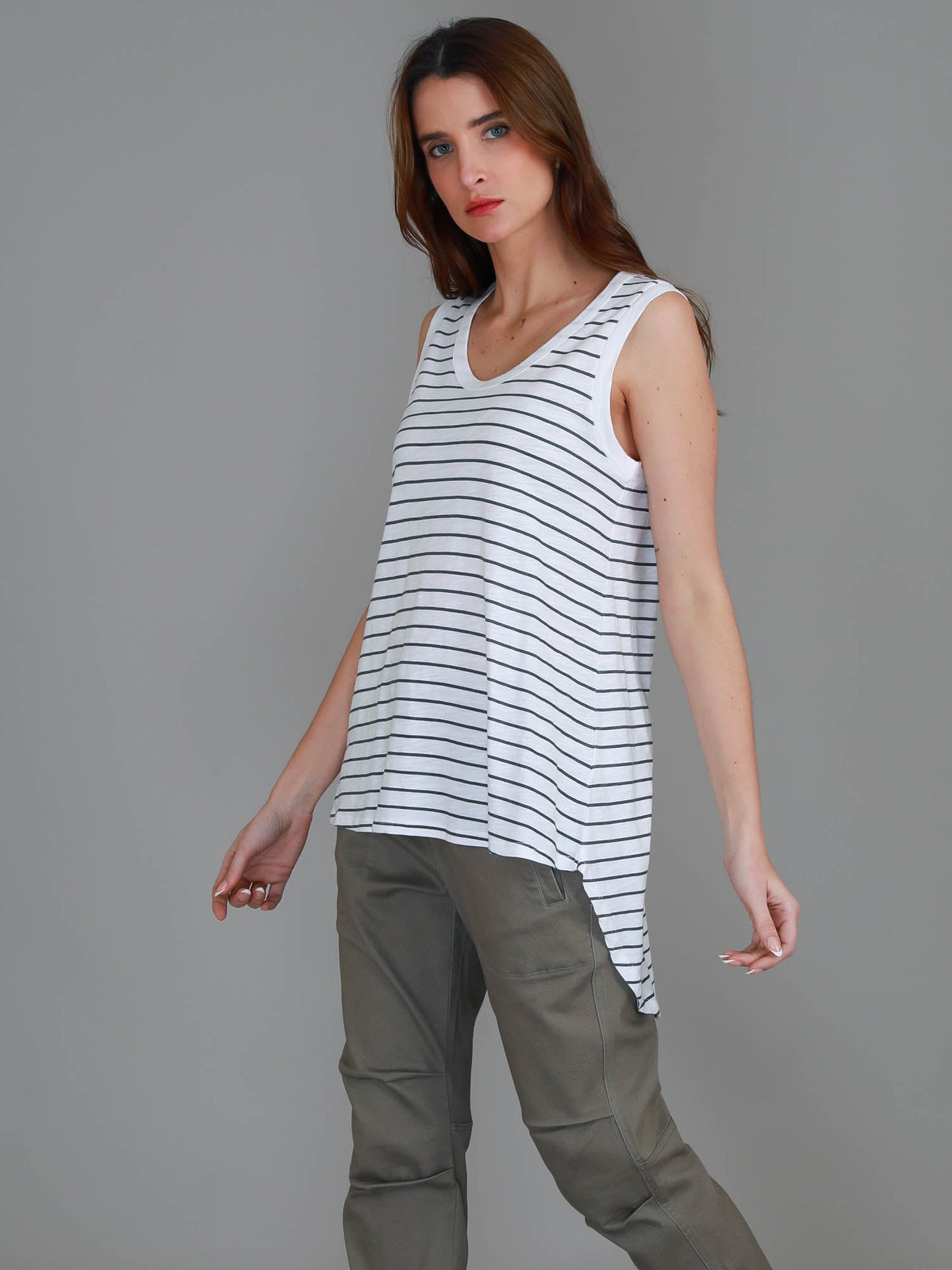 Madison Hi Lo Hem Tank Top (Sale)