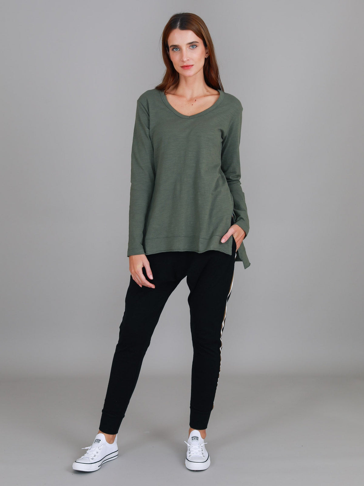 Barwon V Neck T Shirt