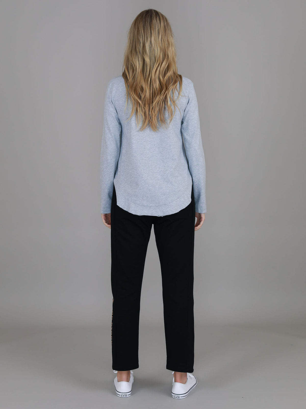 Mosman | Women's Curved Hem Long Sleeve T Shirt – Cotton Jersey