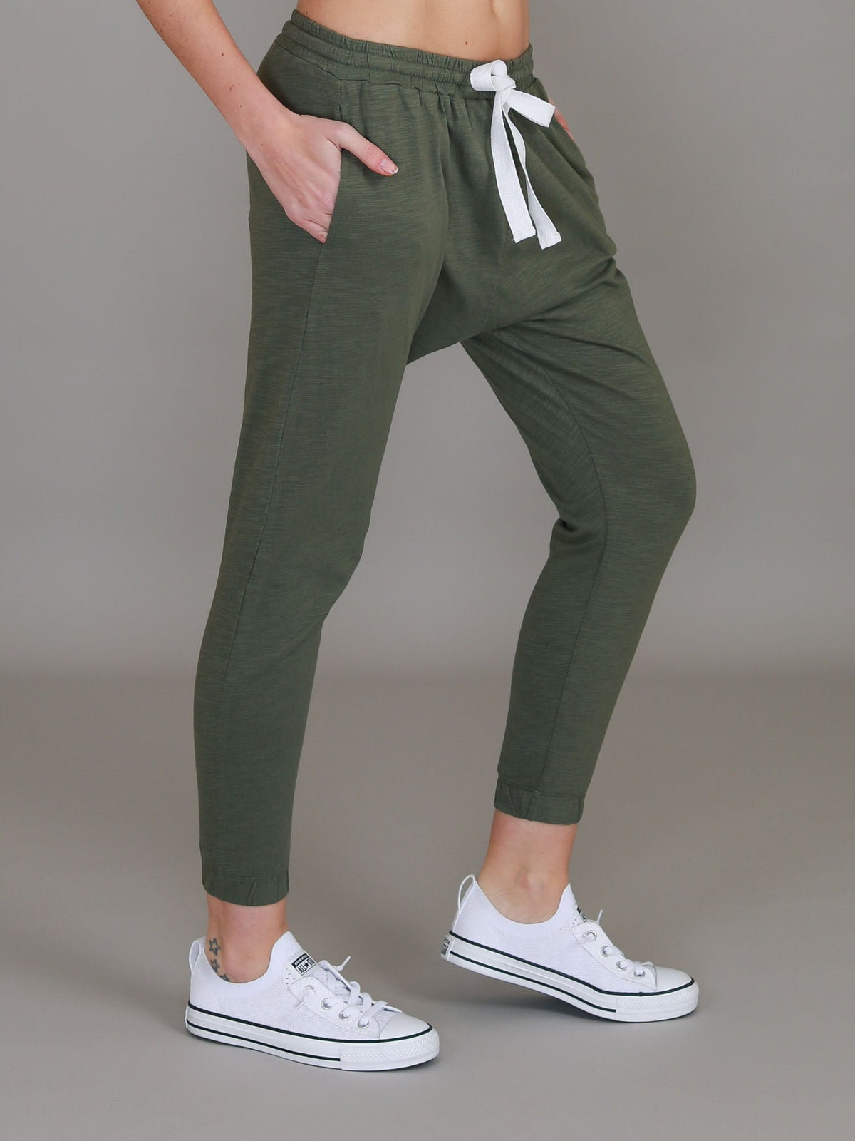 Bondi | Women's Drop Crotch Joggers – Cotton Jersey