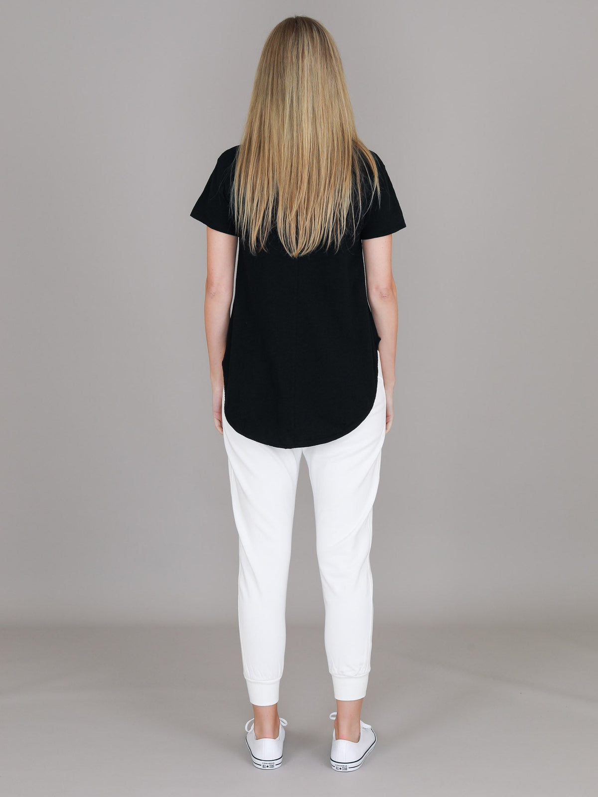 Elwood | Women's Curved Hem T-Shirt – Cotton Slub Jersey
