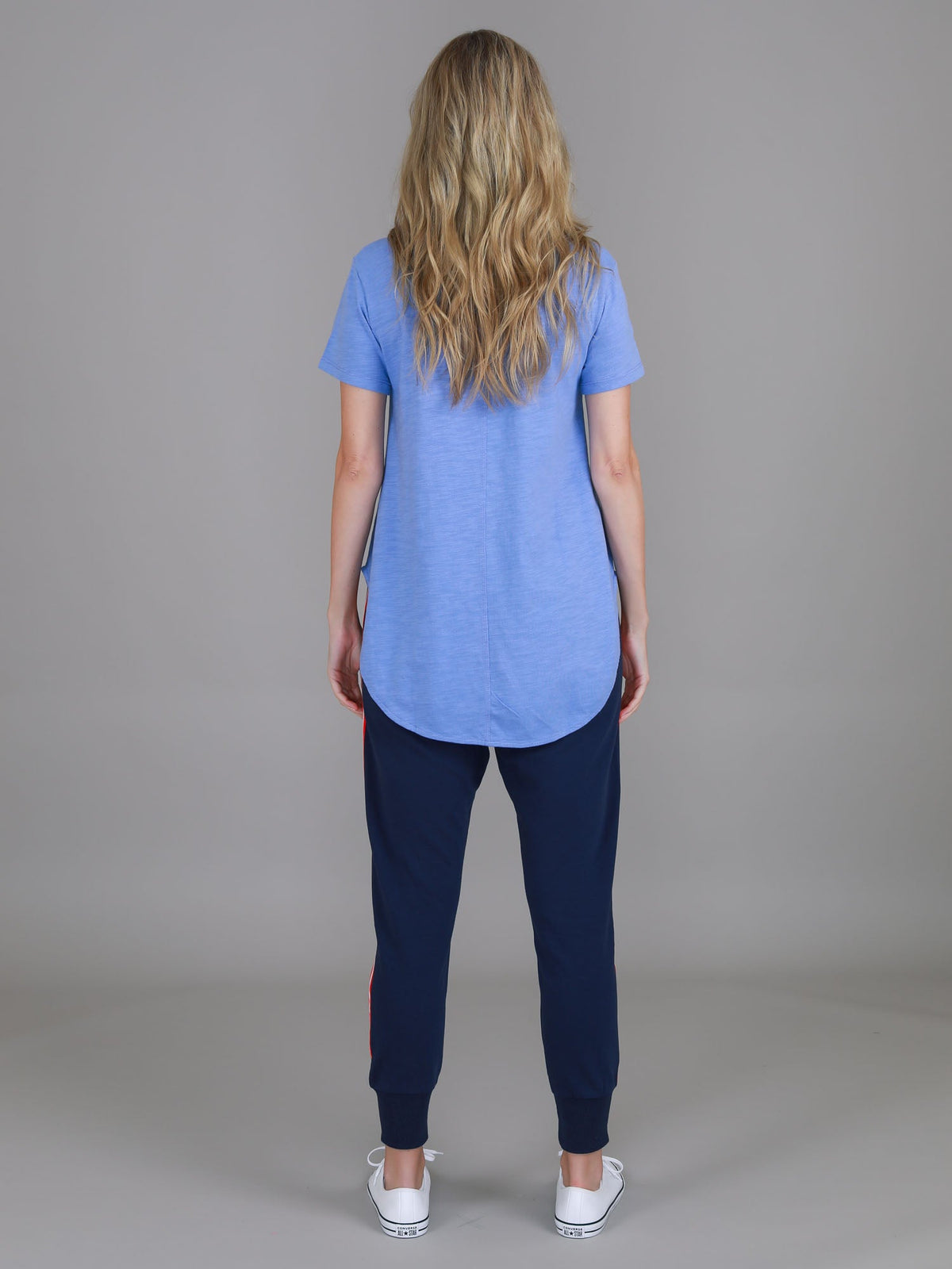 Elwood | Women's Curved Hem T-Shirt – Cotton Slub Jersey