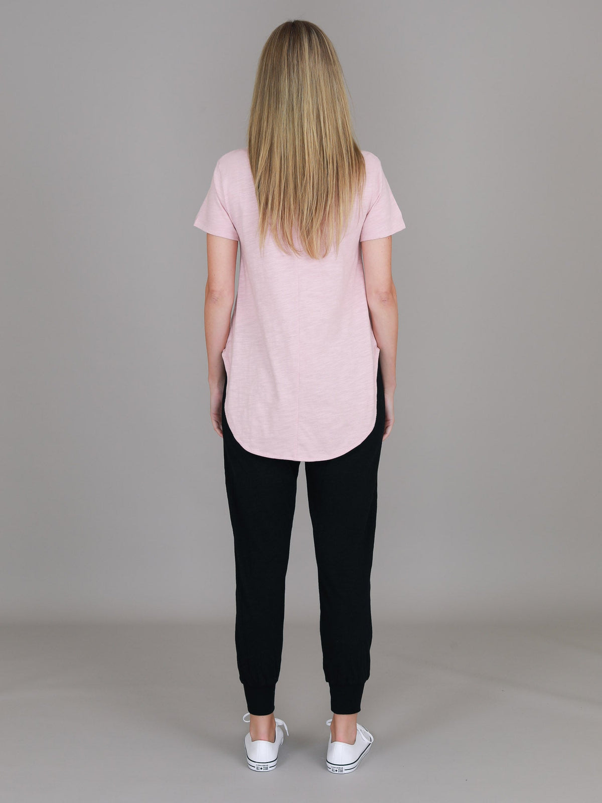 Elwood | Women's Curved Hem T-Shirt – Cotton Slub Jersey