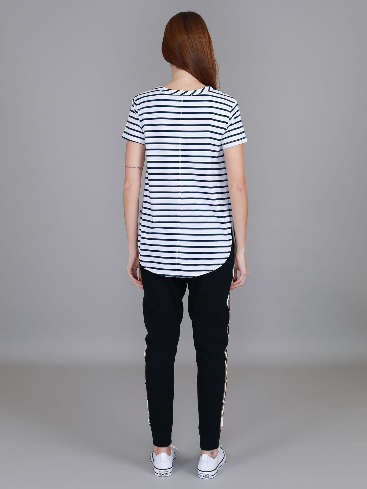 Elwood | Women's Curved Hem T-Shirt – Cotton Slub Jersey