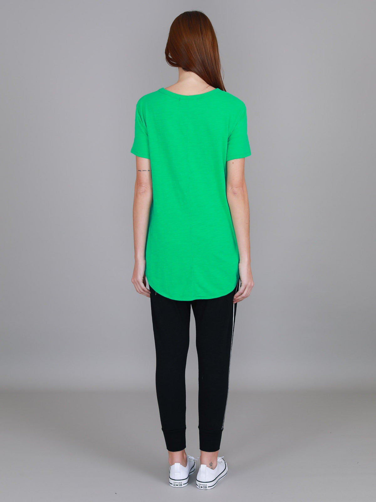 Elwood | Women's Curved Hem T-Shirt – Cotton Slub Jersey