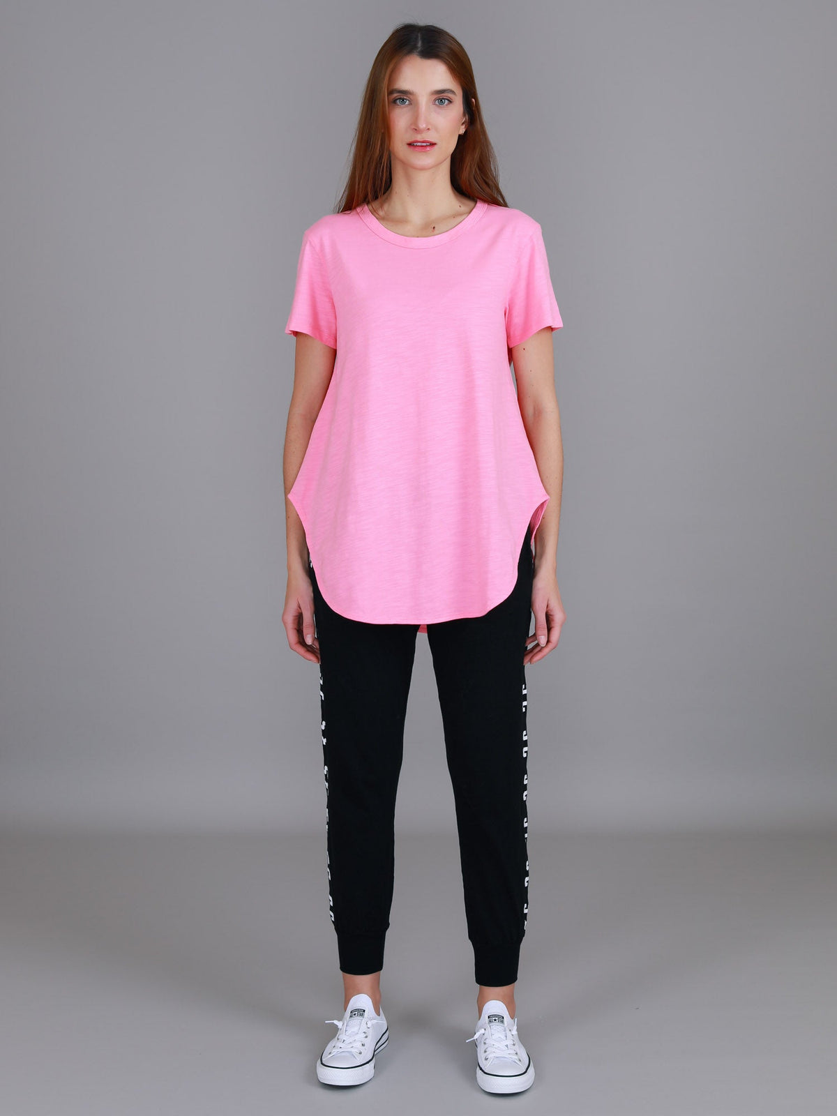 Elwood | Women's Curved Hem T-Shirt – Cotton Slub Jersey