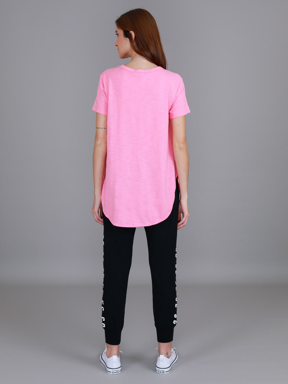 Elwood | Women's Curved Hem T-Shirt – Cotton Slub Jersey