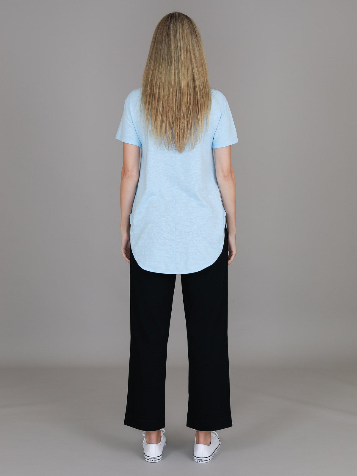 Elwood | Women's Curved Hem T-Shirt – Cotton Slub Jersey