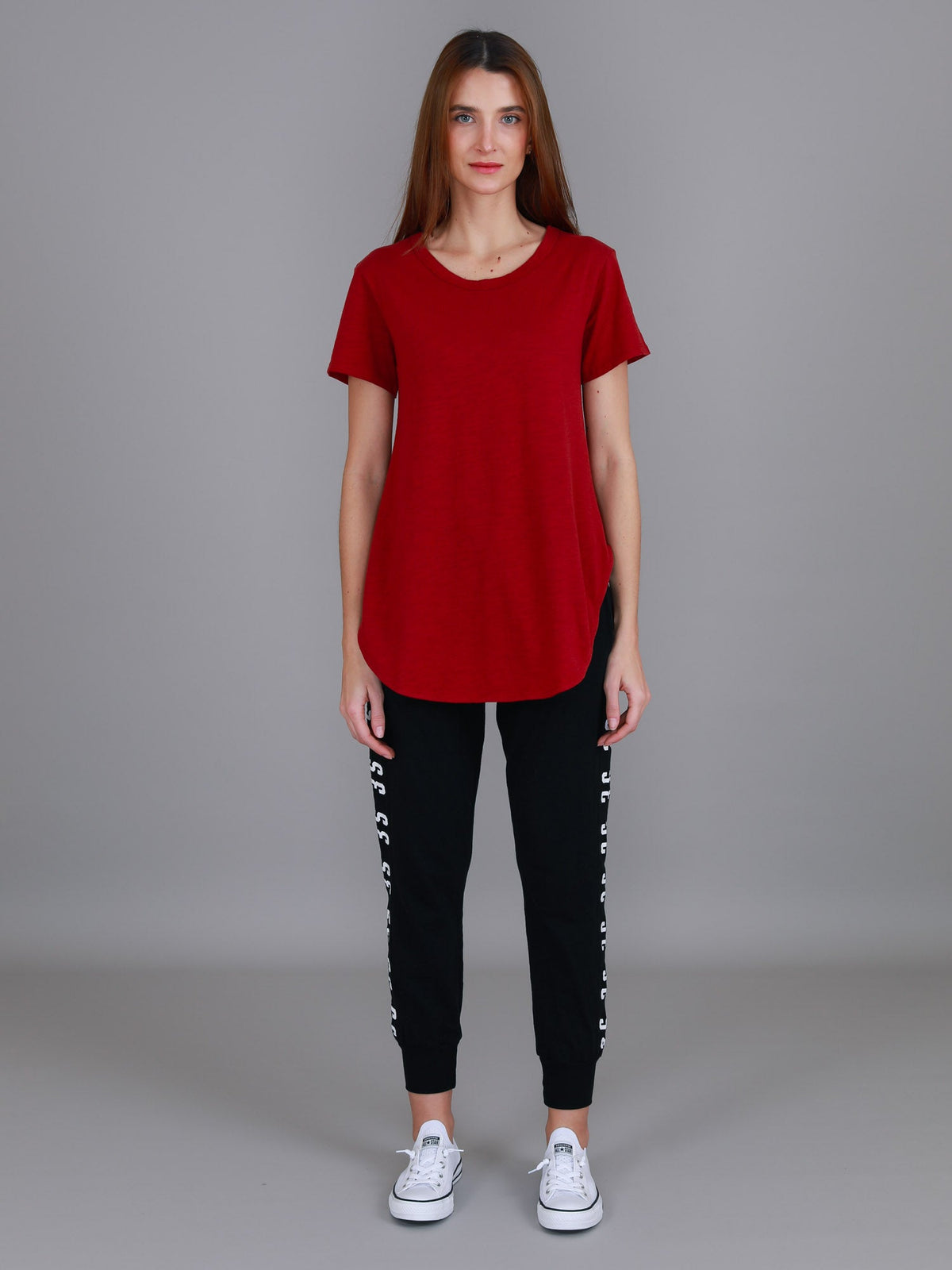 Elwood | Women's Curved Hem T-Shirt – Cotton Slub Jersey