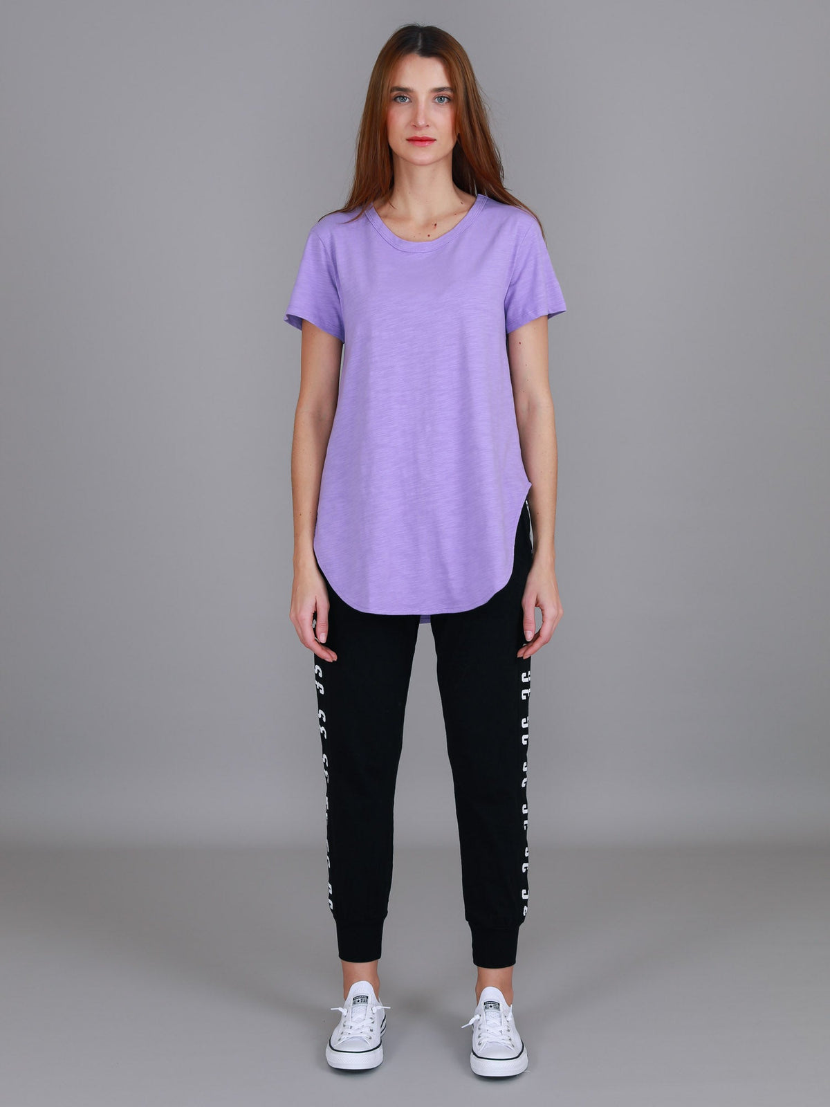 Elwood | Women's Curved Hem T-Shirt – Cotton Slub Jersey