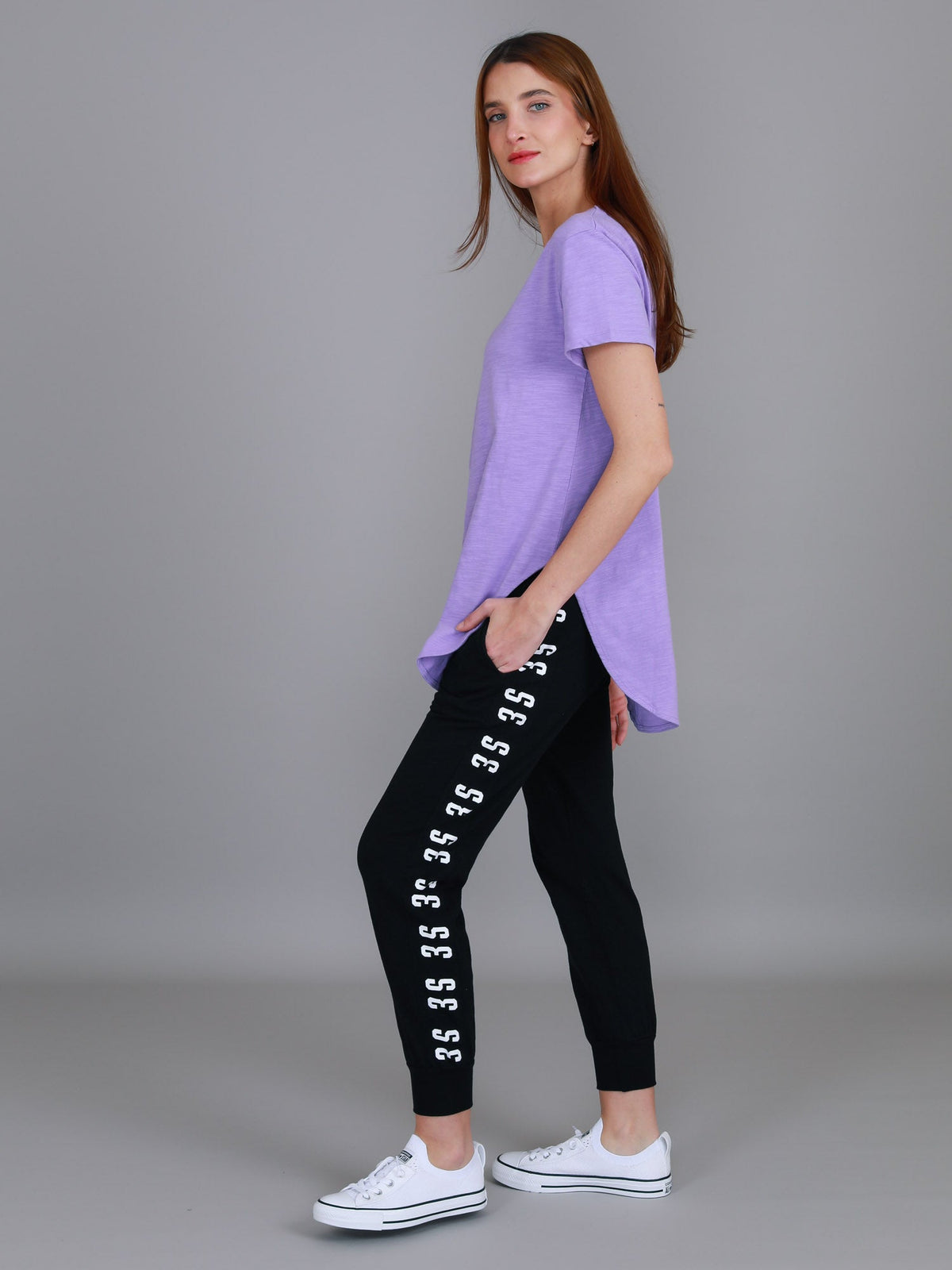 Elwood | Women's Curved Hem T-Shirt – Cotton Slub Jersey