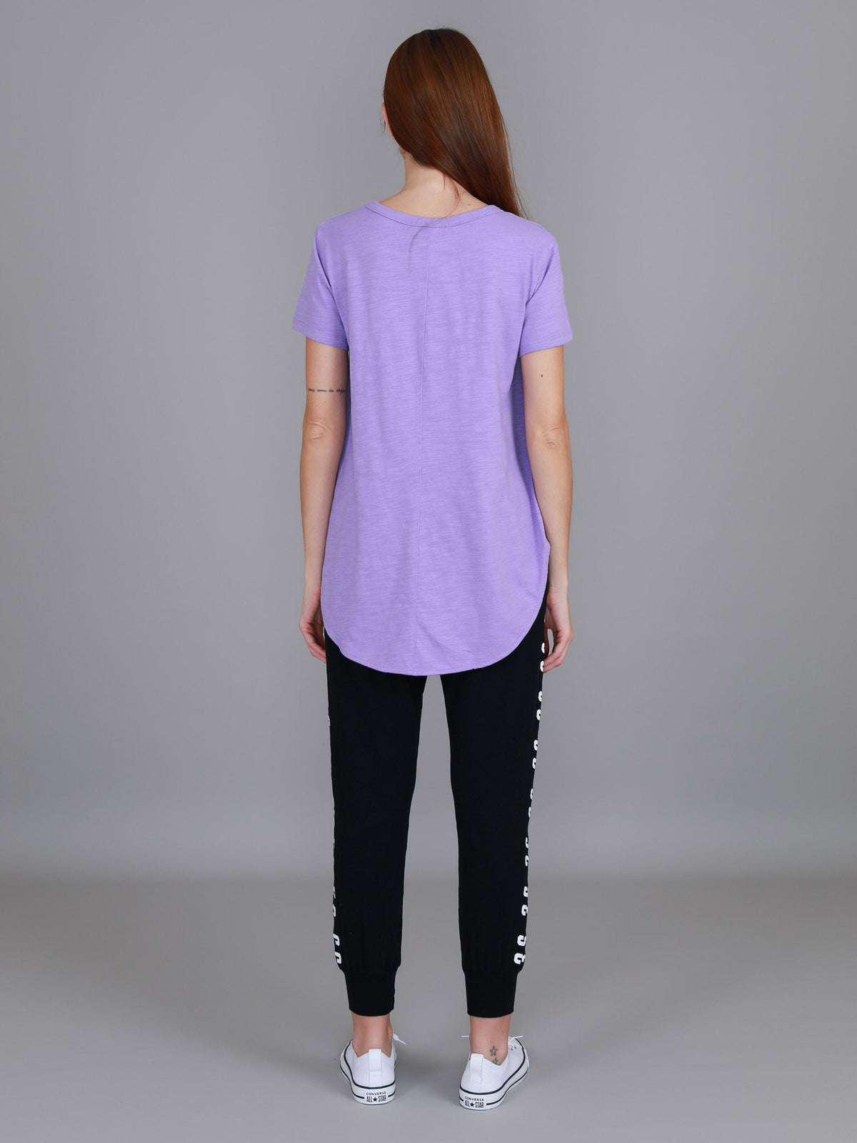 Elwood | Women's Curved Hem T-Shirt – Cotton Slub Jersey