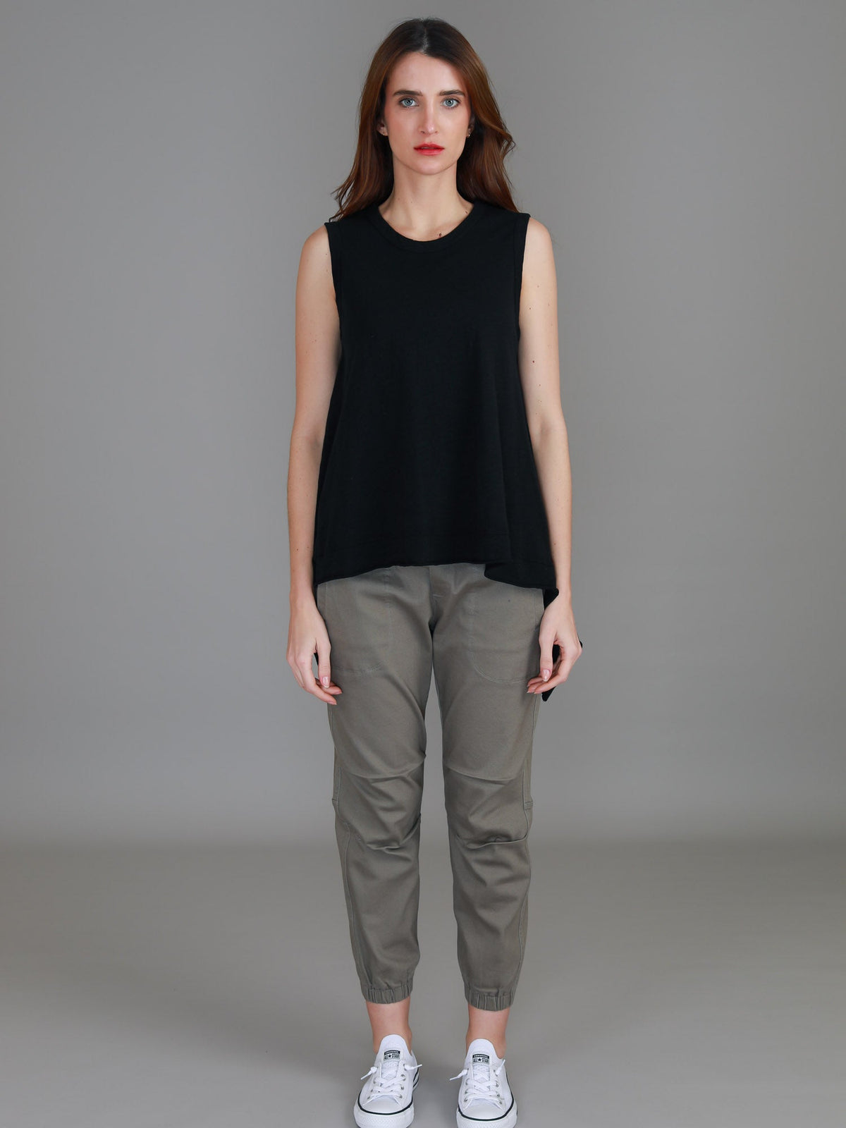 Raven Asymmetrical Hem Tank Top