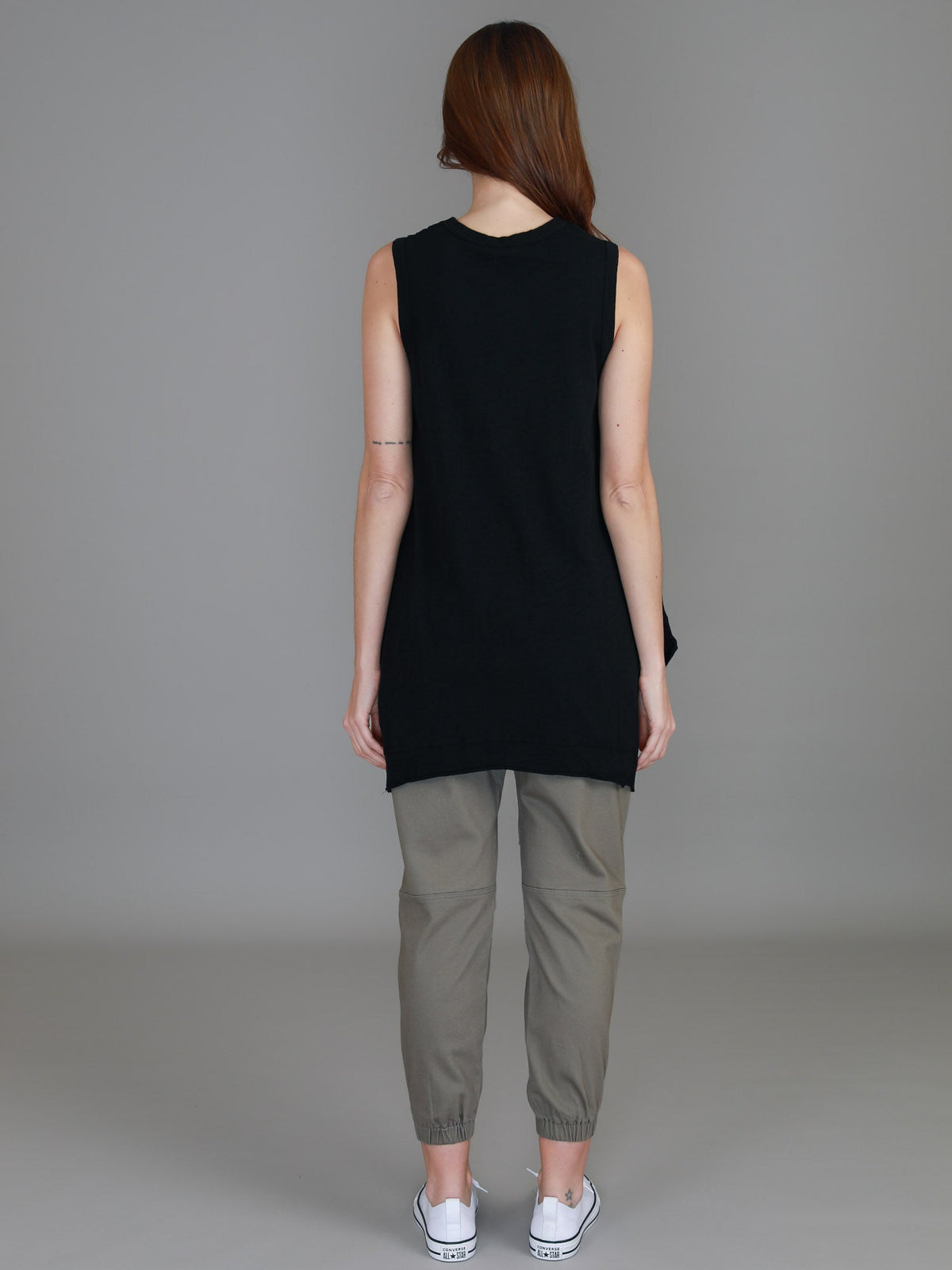 Raven Asymmetrical Hem Tank Top