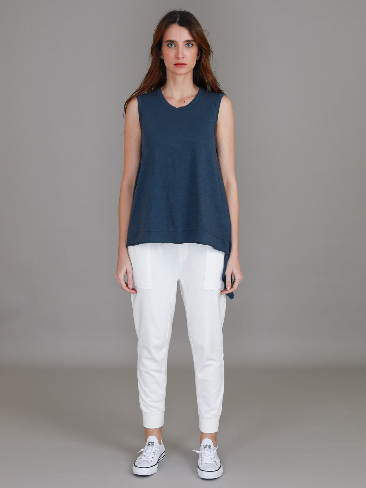 Raven Asymmetrical Hem Tank Top