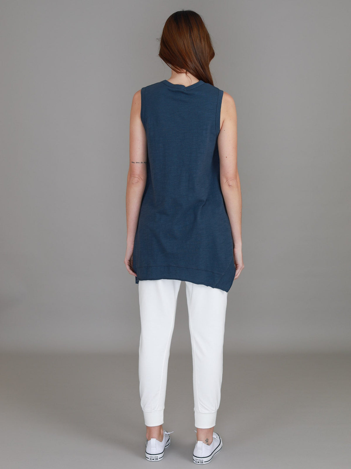 Raven Asymmetrical Hem Tank Top
