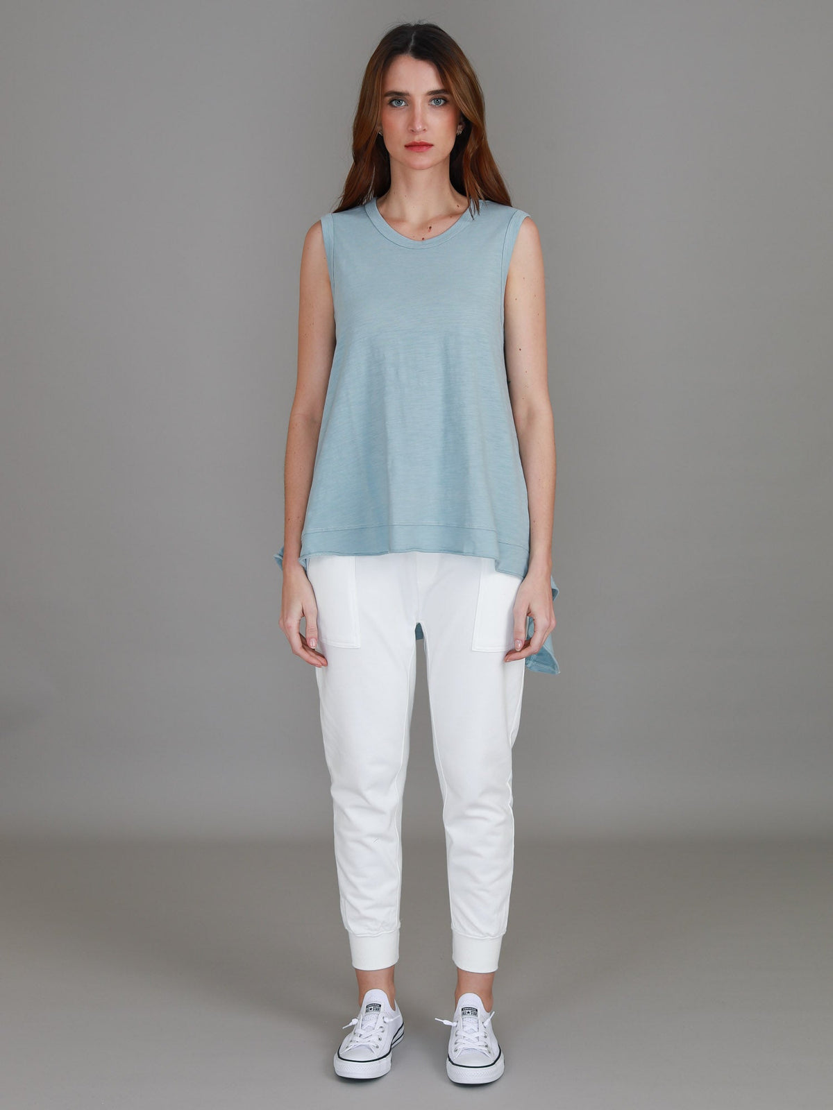 Raven Asymmetrical Hem Tank Top