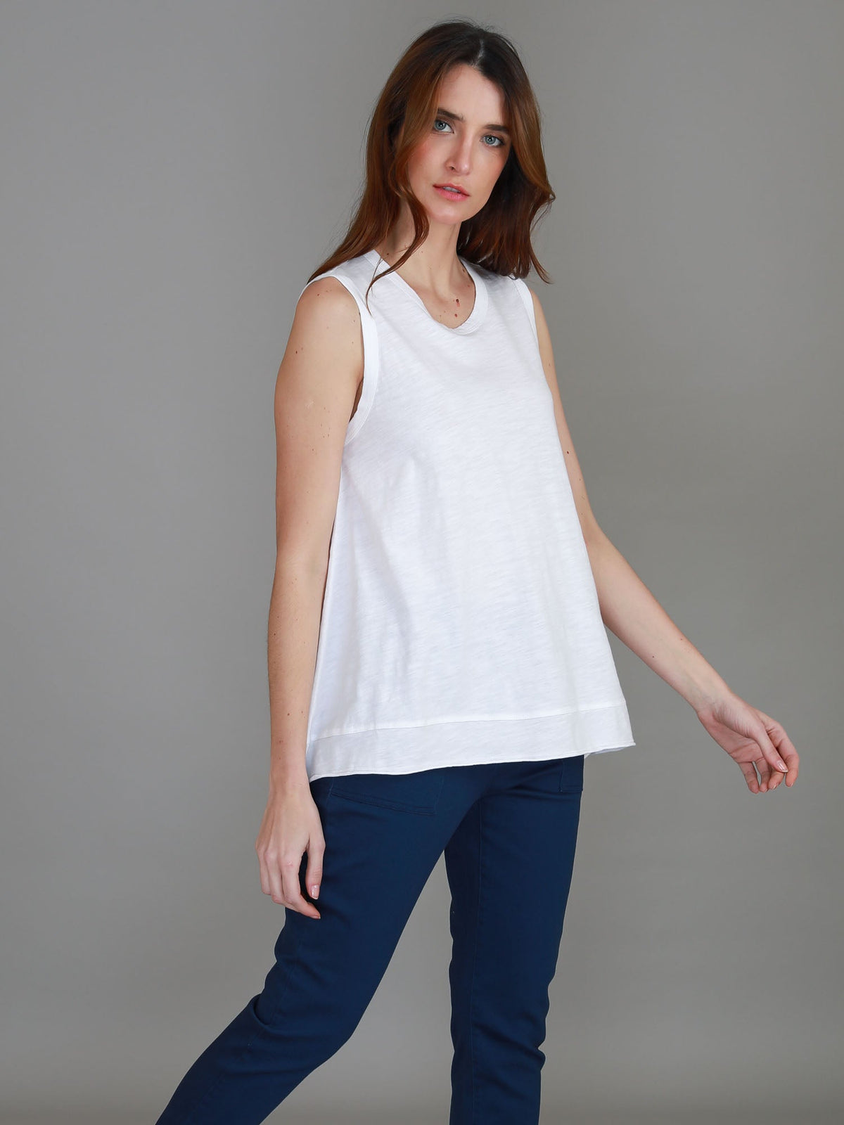Raven Asymmetrical Hem Tank Top