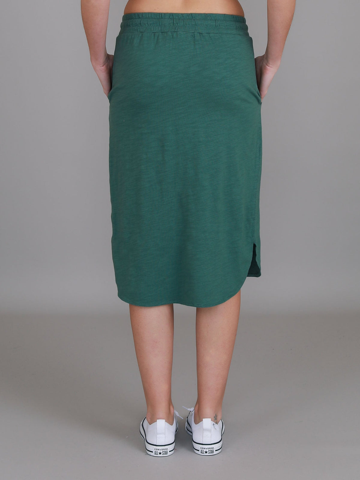 Olivia | Women's Drawstring Pencil Skirt – Cotton Jersey