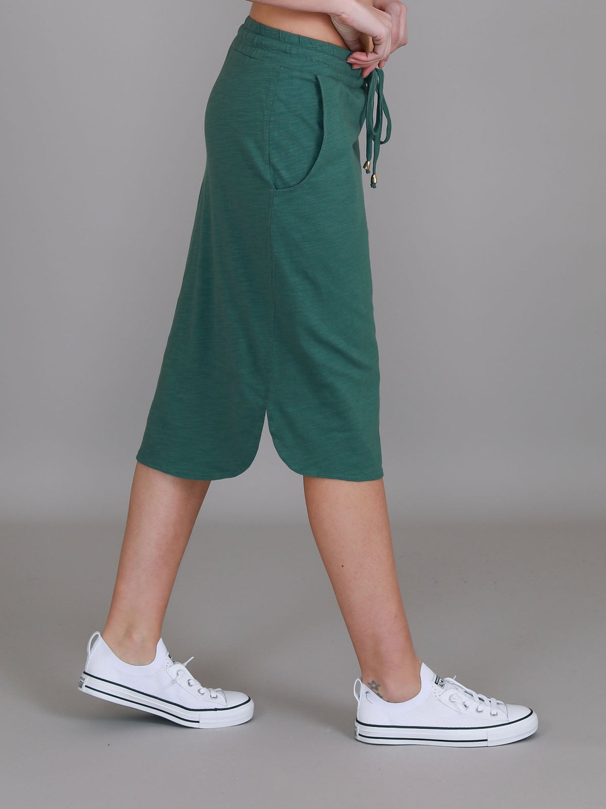 Olivia | Women's Drawstring Pencil Skirt – Cotton Jersey