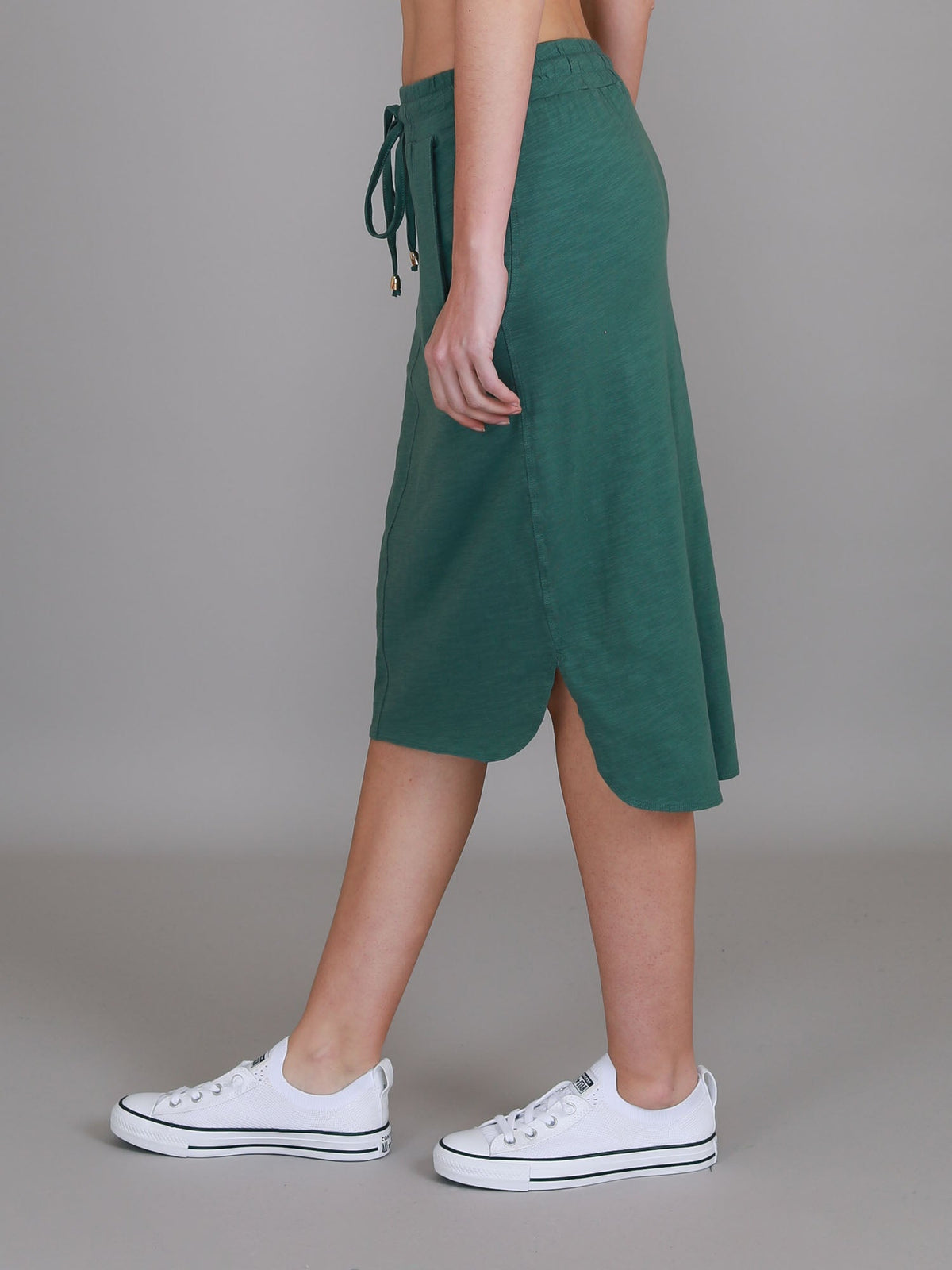 Olivia | Women's Drawstring Pencil Skirt – Cotton Jersey