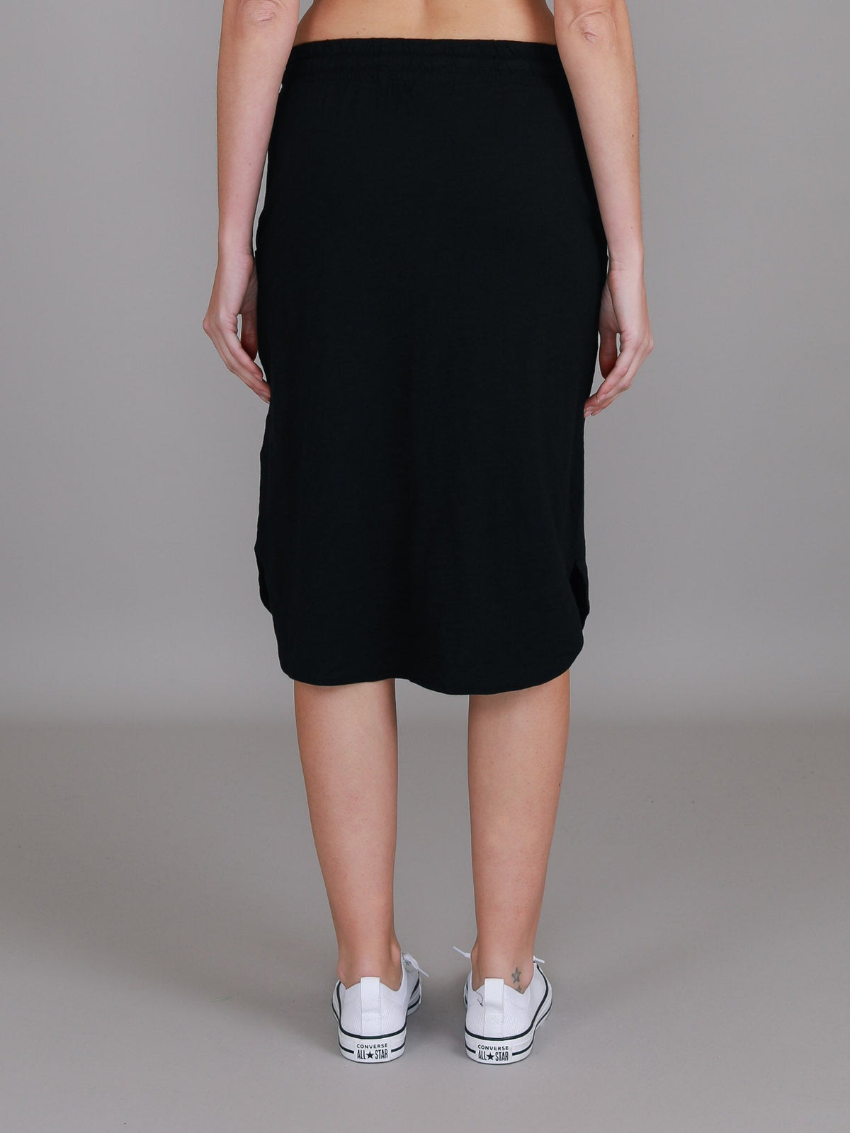 Olivia | Women's Drawstring Pencil Skirt – Cotton Jersey