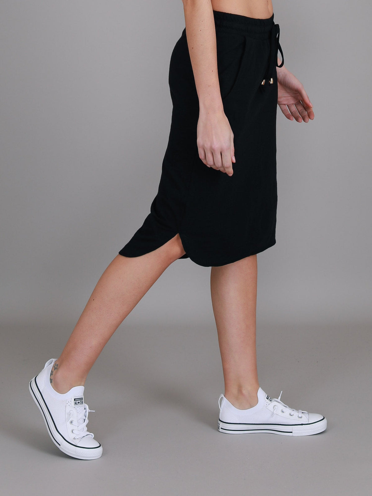 Olivia | Women's Drawstring Pencil Skirt – Cotton Jersey