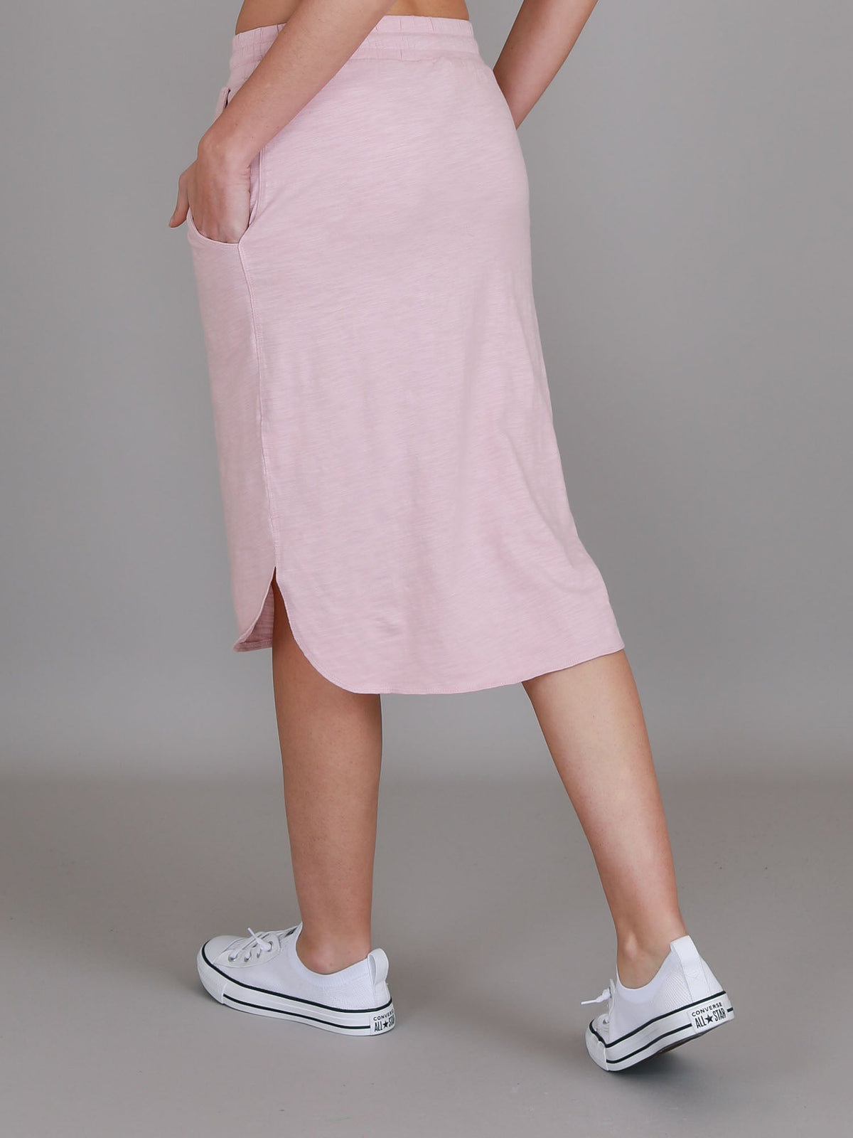 Olivia | Women's Drawstring Pencil Skirt – Cotton Jersey