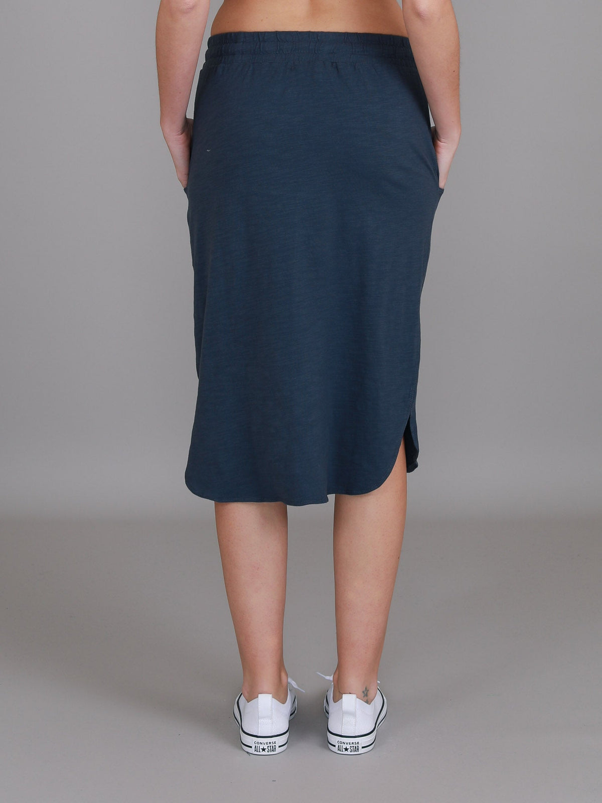Olivia | Women's Drawstring Pencil Skirt – Cotton Jersey