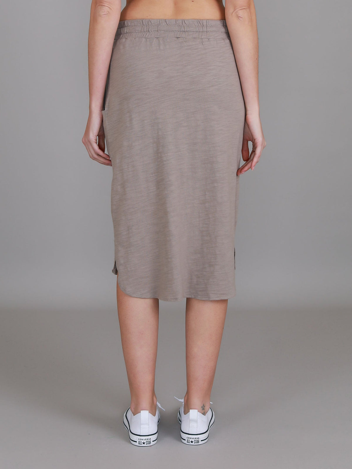 Olivia | Women's Drawstring Pencil Skirt – Cotton Jersey