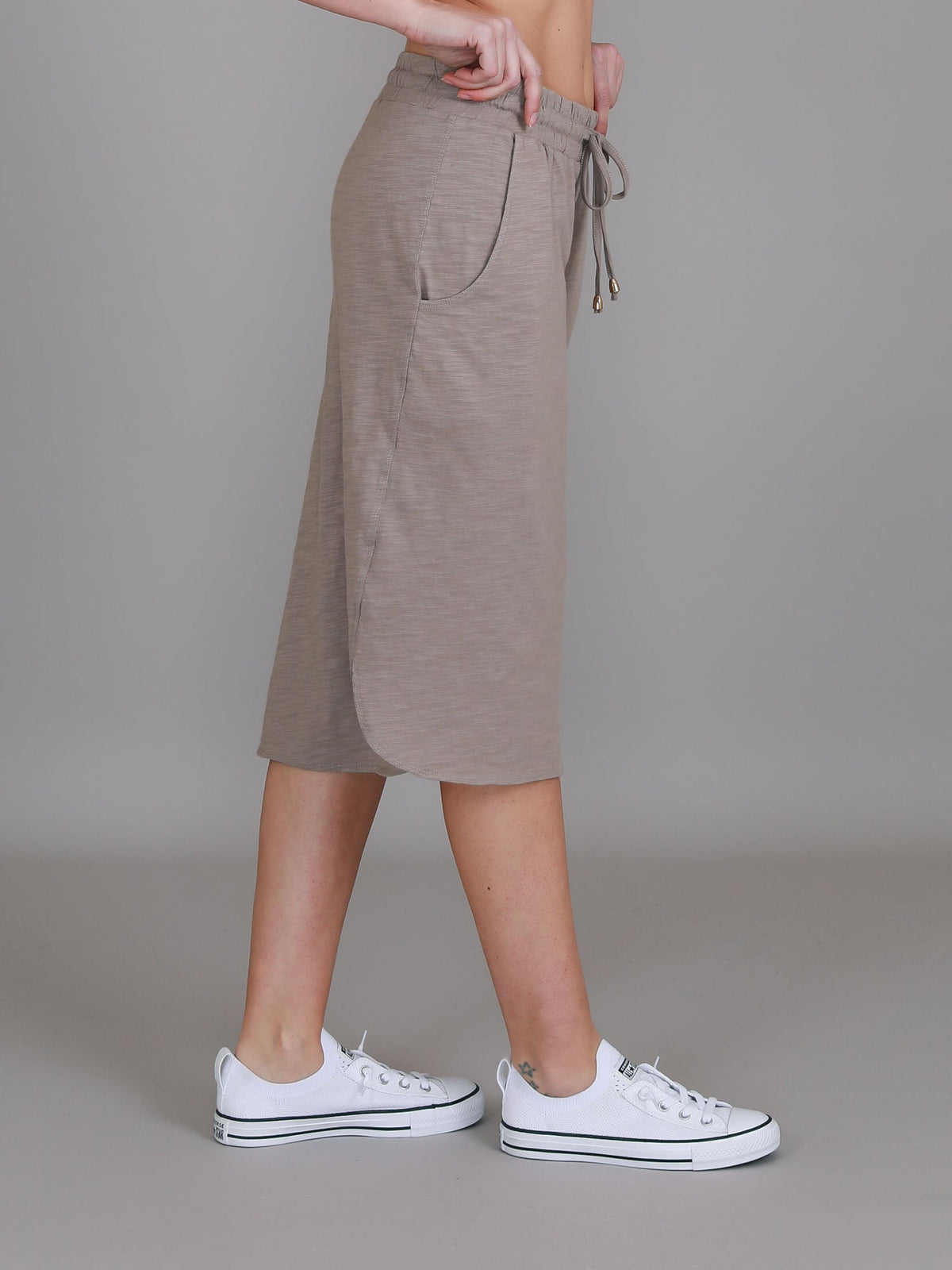 Olivia | Women's Drawstring Pencil Skirt – Cotton Jersey