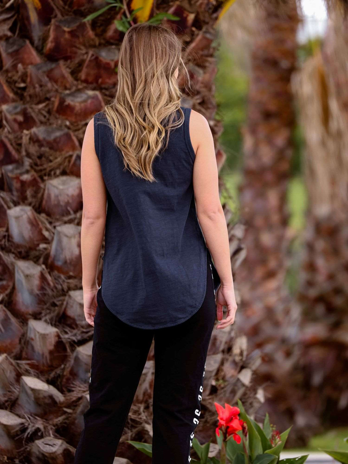 Fifi | Women's Longline Tank Top - Cotton Jersey