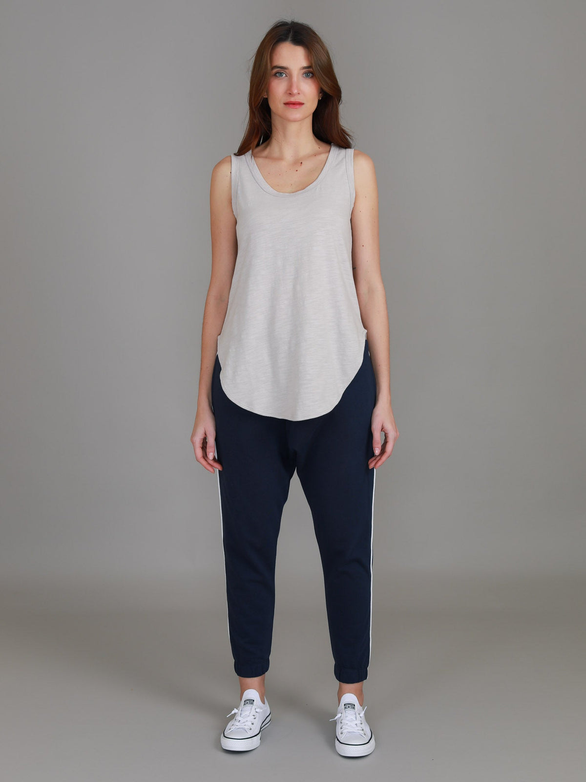 Fifi | Women's Longline Tank Top - Cotton Jersey