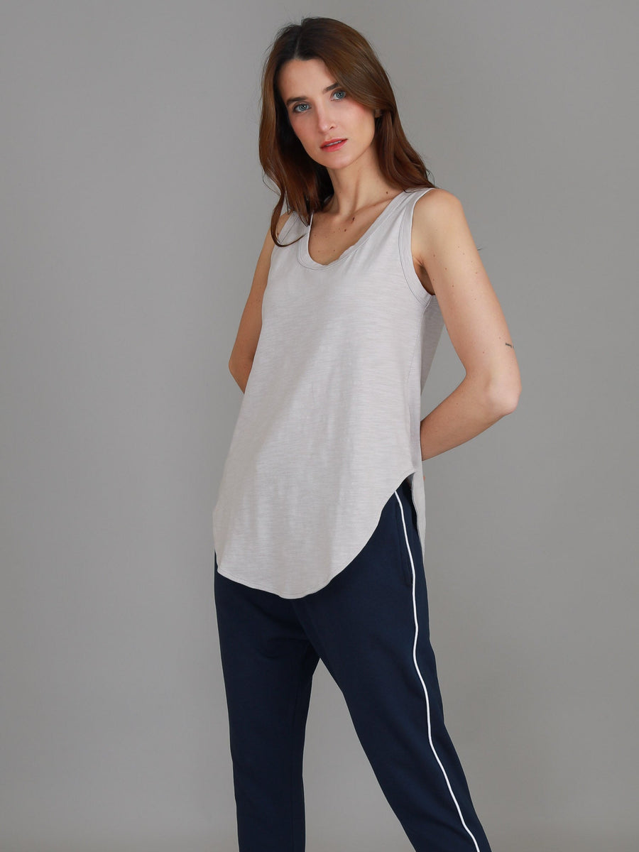 Fifi | Women's Longline Tank Top - Cotton Jersey