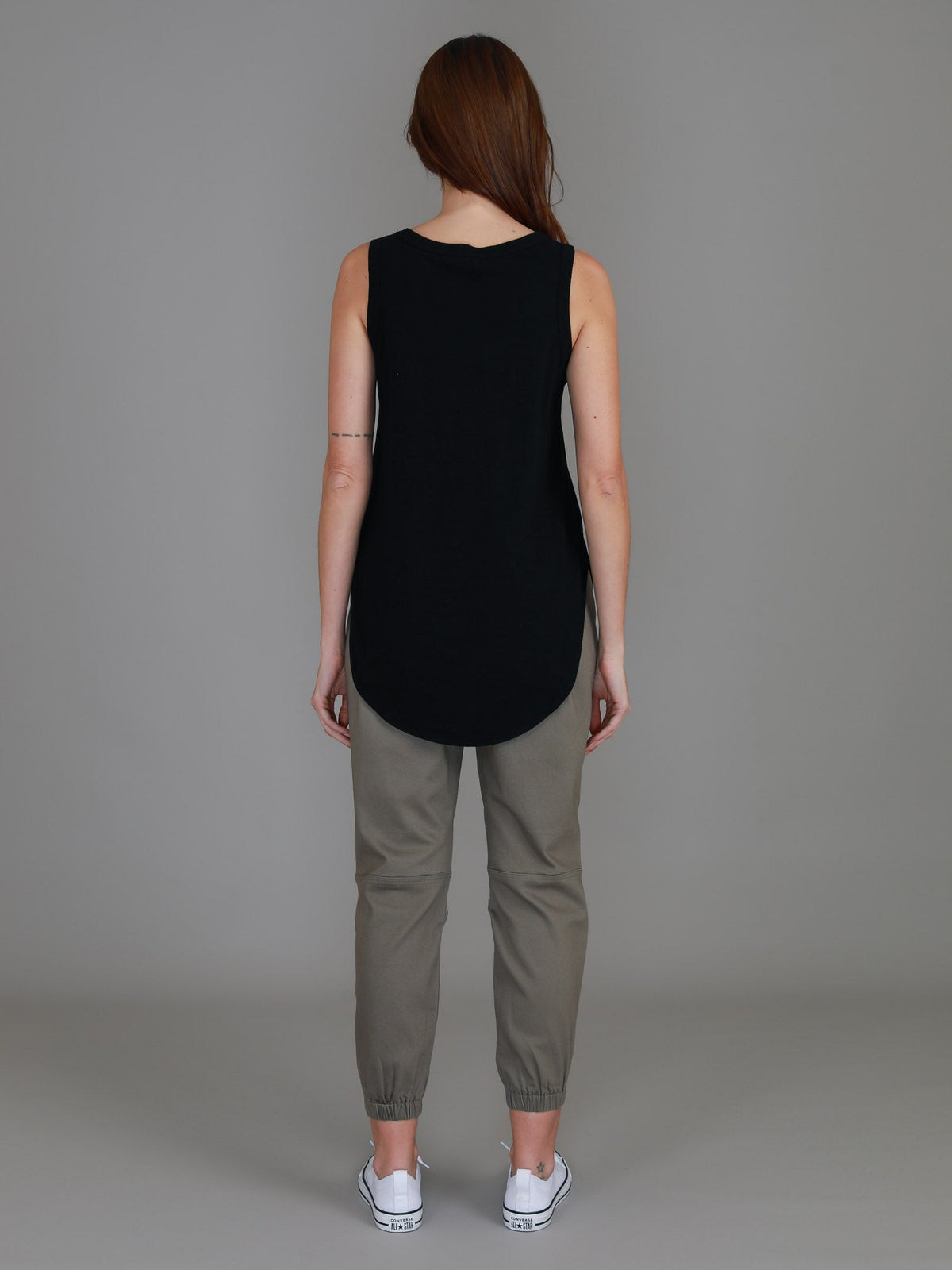 Fifi | Women's Longline Tank Top - Cotton Jersey