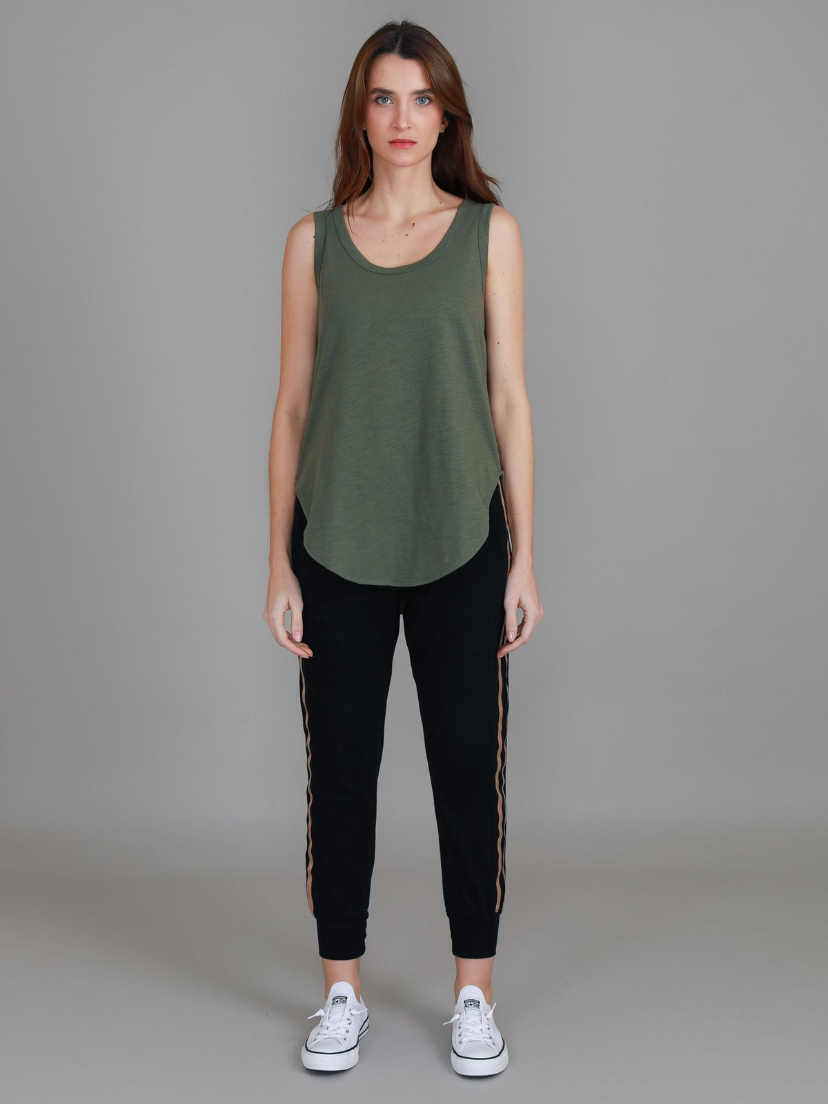 Fifi | Women's Longline Tank Top - Cotton Jersey