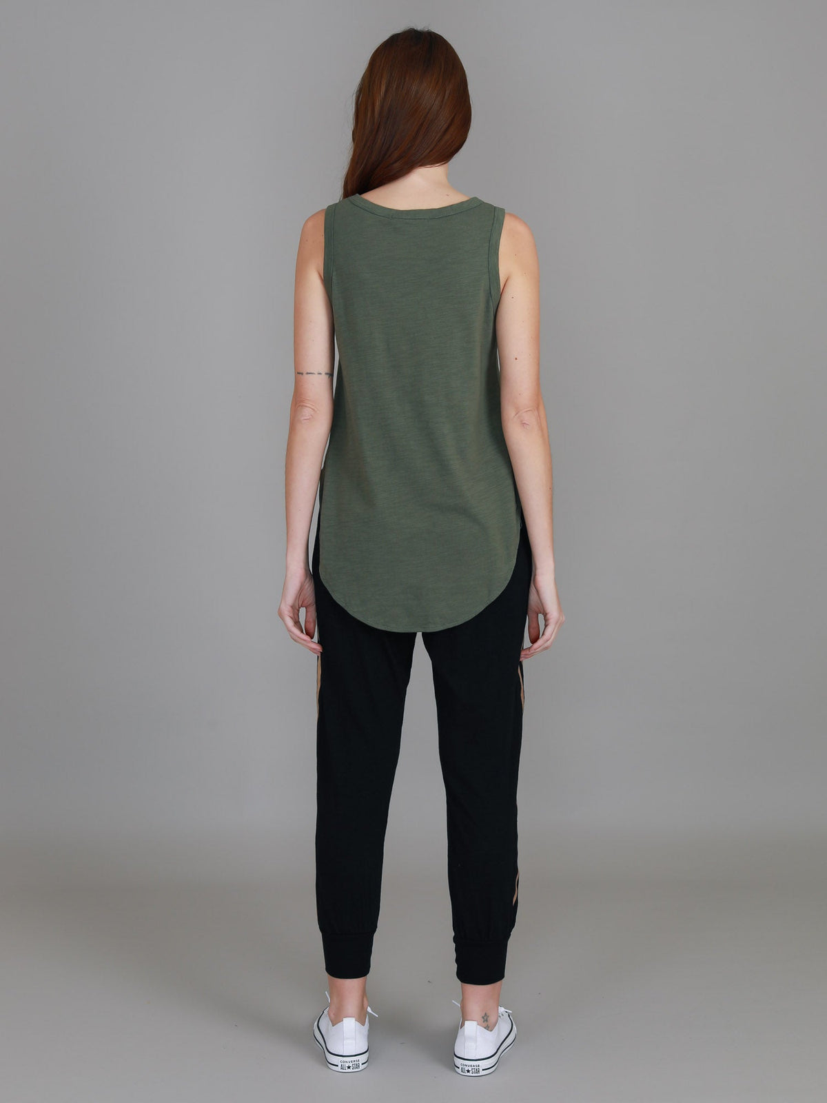 Fifi | Women's Longline Tank Top - Cotton Jersey