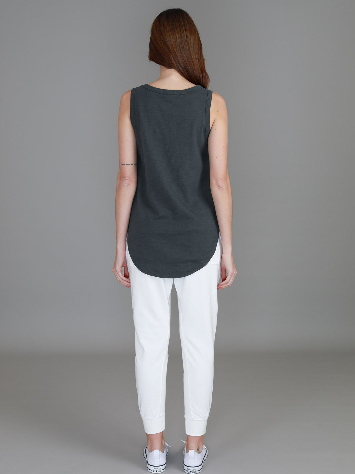 Fifi | Women's Longline Tank Top - Cotton Jersey