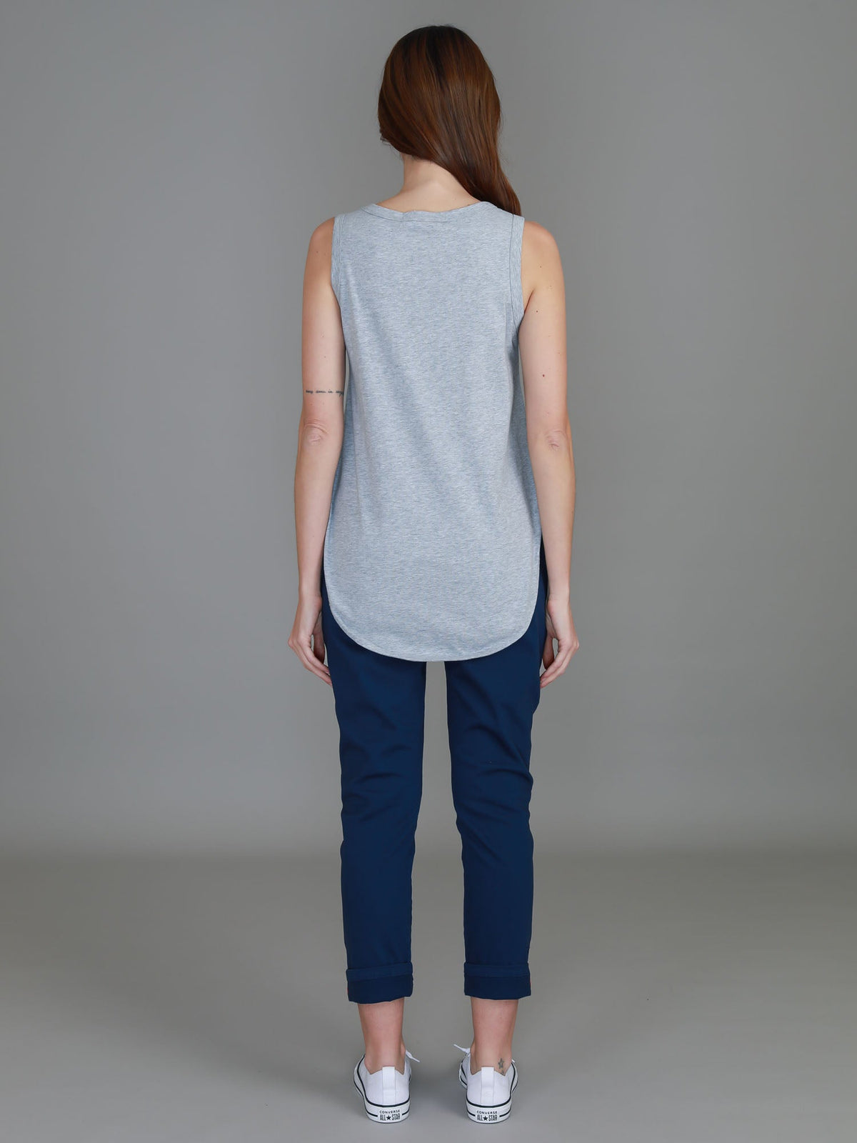 Fifi | Women's Longline Tank Top - Cotton Jersey
